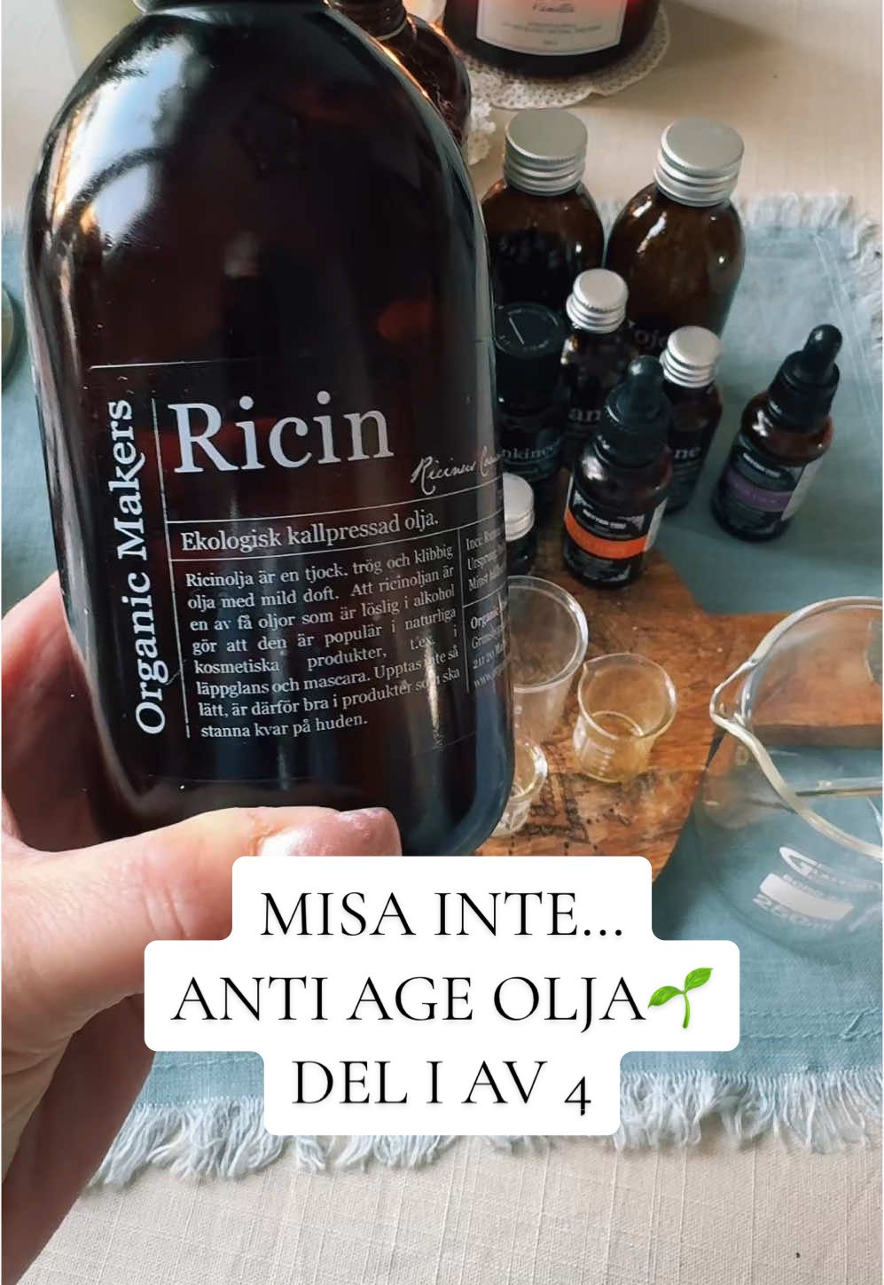 #castoroil #naturalskincare #antiageingskincare #skincare #botoxnatural #oils #retinol #arganoil #frankinsense #bakuchiol  Fyra delar med olika oljor🌱detta är del 1 så missa inte detta!!