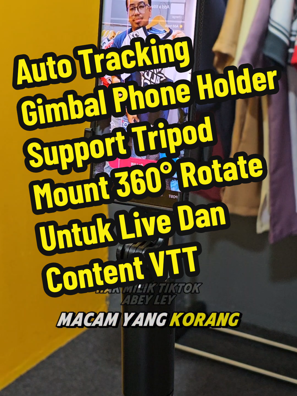 Replying to @hafizudindin635Penstabil Gimbal Telefon Bimbit, Q1, dengan Penjejakan Wajah AI 360 °, Sesuai untuk Penggunaan Meja dan Tripod, Penyangga Telefon, Sesuai untuk Vlog Langsung dan Penggunaan Luaran #phonegimbal #autotracking #gimbal #cameraassistant #vlogging #contentcretor #facetracking #gimbal360 ‎ 