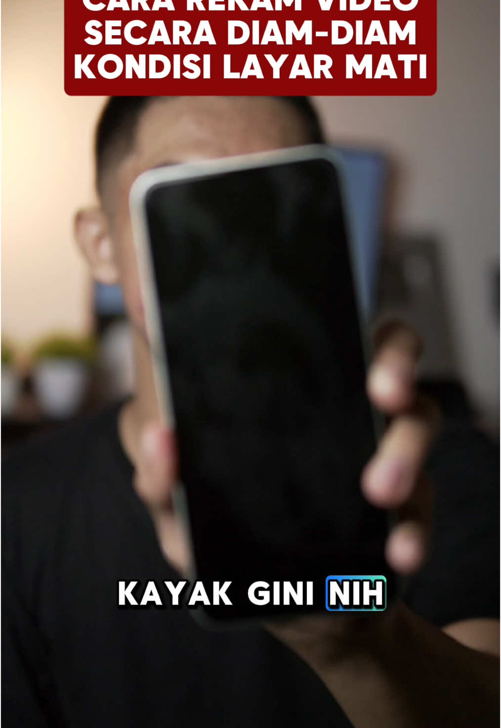 Merekam video posisi layar mati