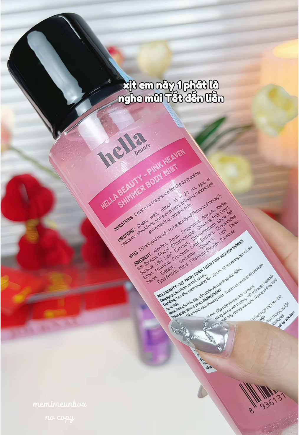 cái mùi đúng dành cho Tết luôn í mấy bà ơi #hellabeauty #fyp #bodymist #bodymisthella #thơm #thomtho #muasamtet #muasamcuoituan #unboxing #review #memimeunbox #anmi 