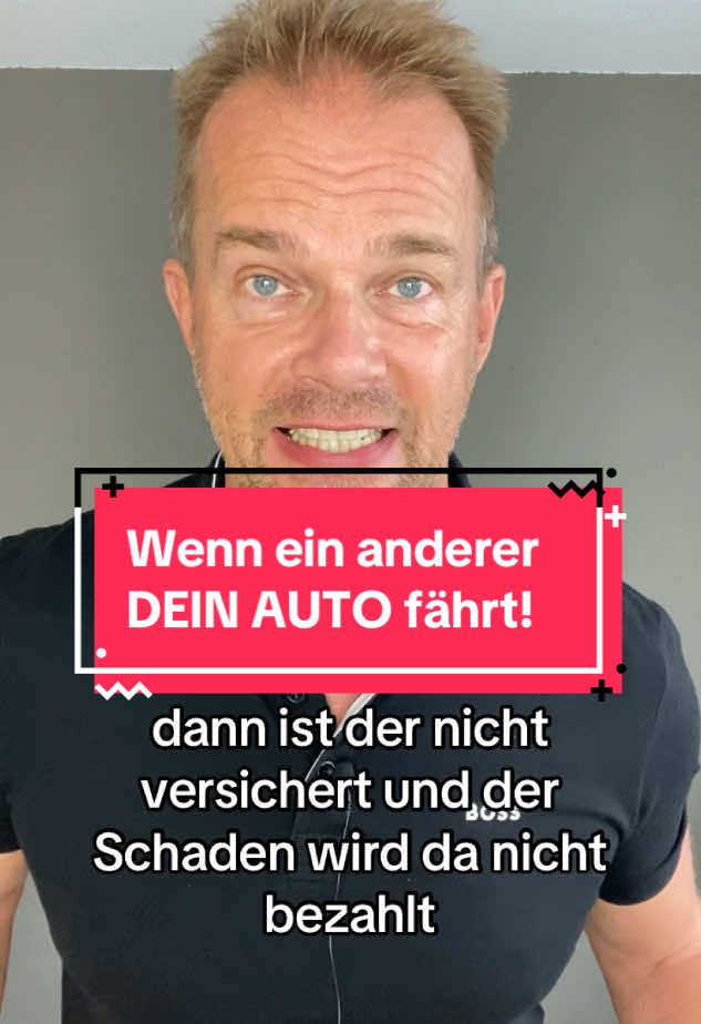 Fährt jemand anderes dein Auto, dann ist er nicht versichert? Wird dein Schaden dann nicht bezahlt? Hier die Aufklärung! #schaden #unfall #auto #lernenmittiktok #versicherung 