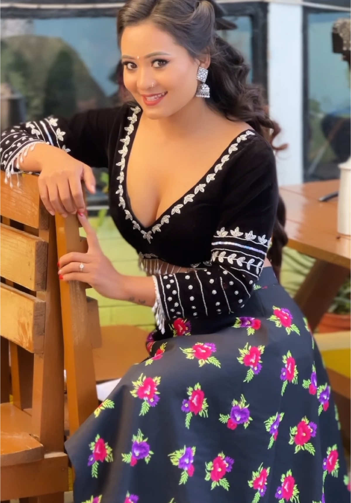 Dress:👗@👗Clothing In Nepal👘 Coming soon….😍#yangidongtamang #shoottime #foryou 🖤