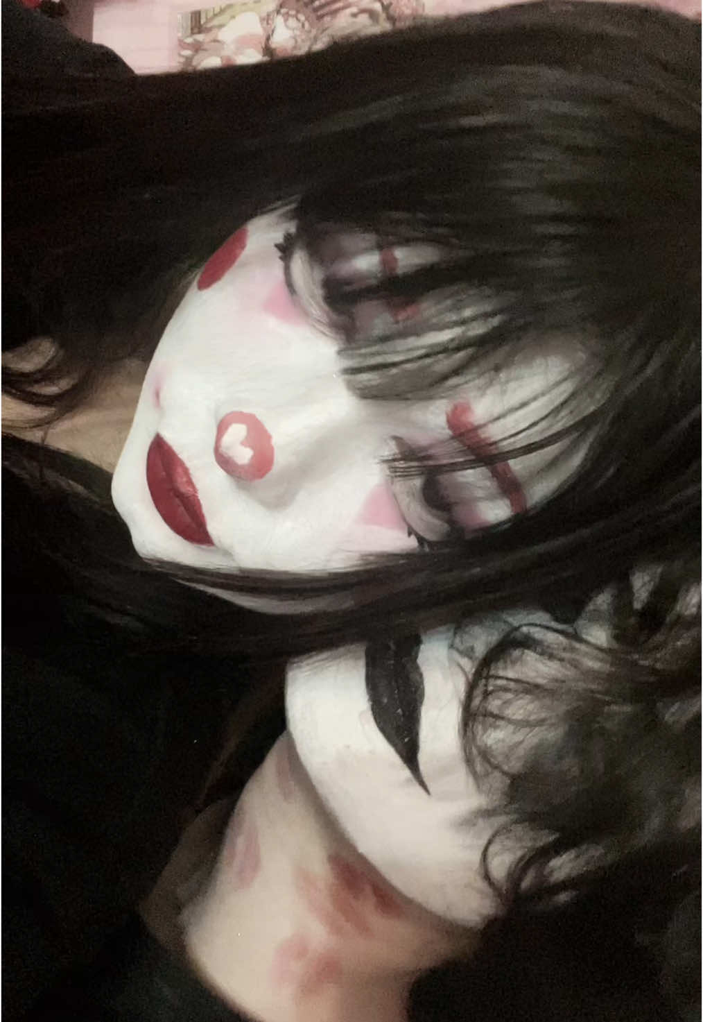 eu i meu npc!! (juro q minha cara tava seca e quase n dava pra mover ela KKKK)  #clown #clownmakeup #clowngirl #couple #npc #poingpoingpoing #russia 