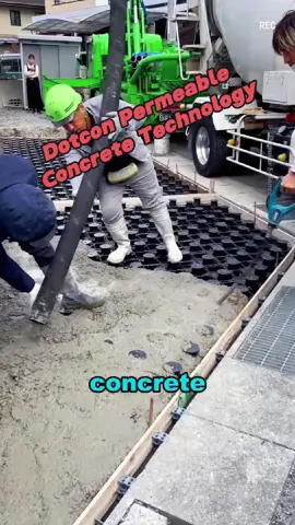 Dotcon permeable concrete technology is a brilliant invention #education #technology #machinery #unique #world #popularscience #interesting #fyp 