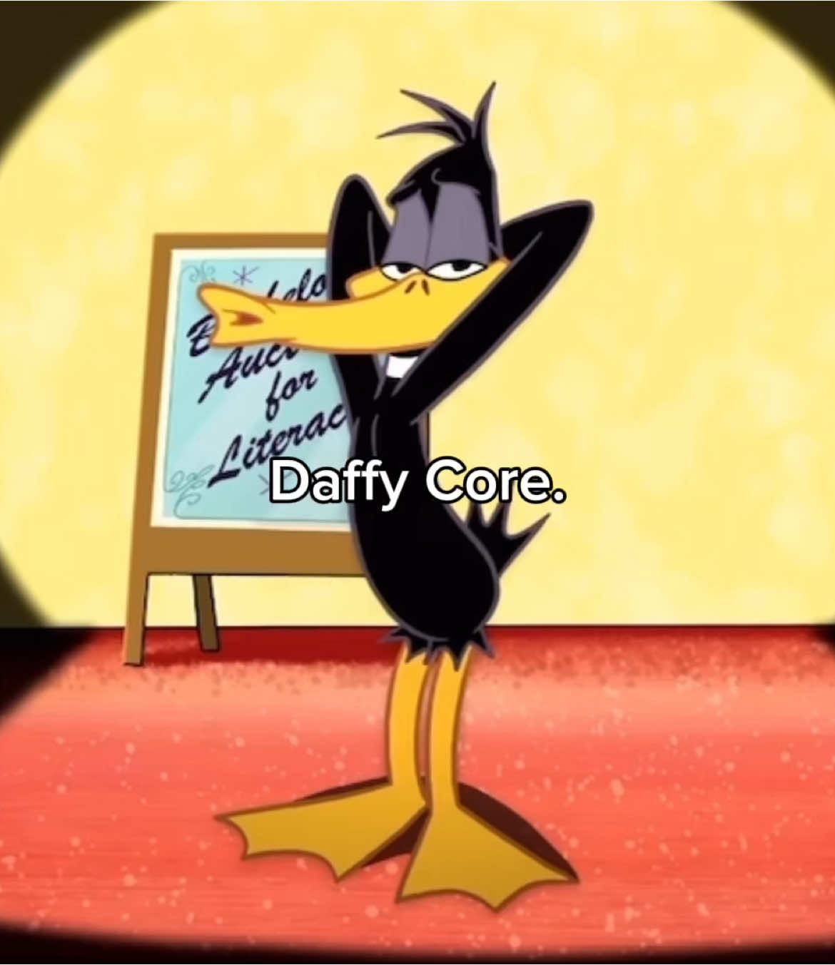 why was he doing all that on stage😭 #daffy #daffyduck #looneytunes #BugsBunny #core 