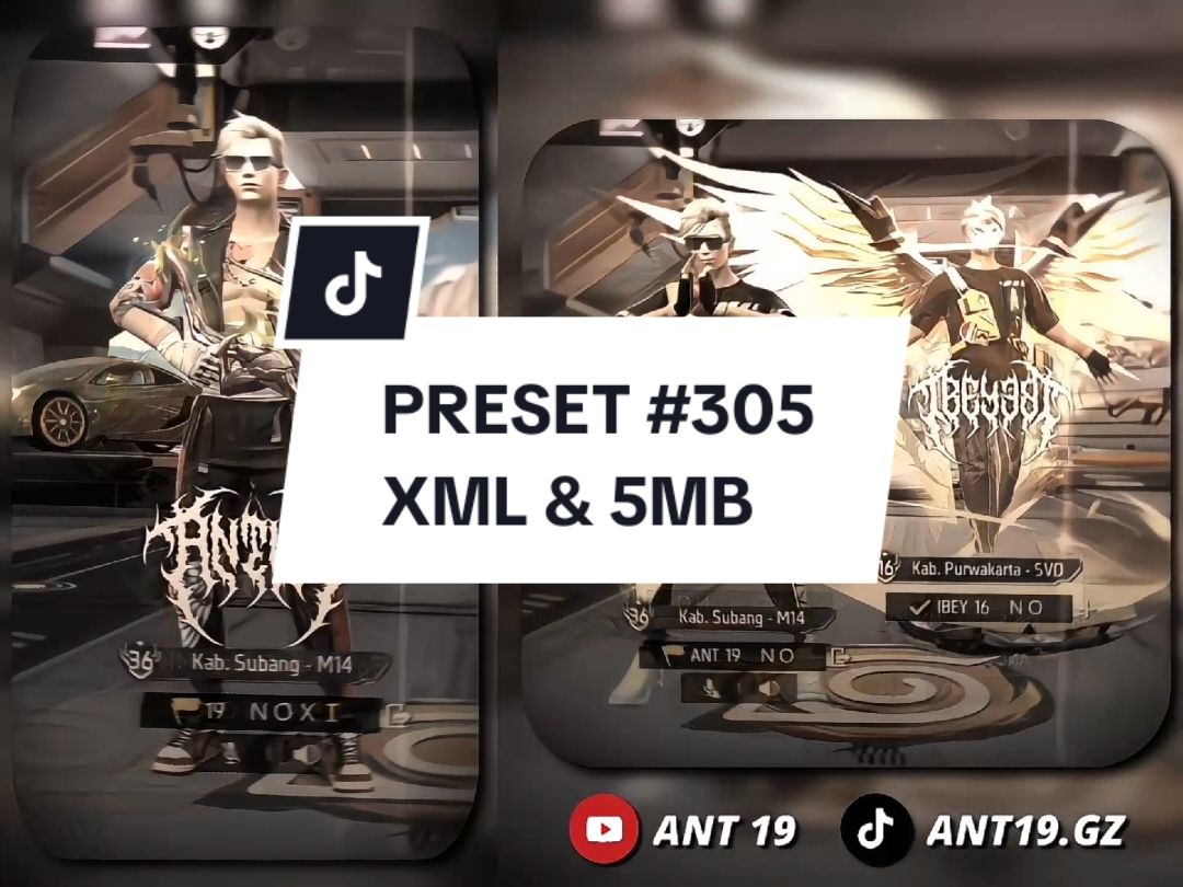 Preset jj kece 🔥 #fypシ゚ #presetdibawah5mb #presetxml #presetff #free_fire #ant19 