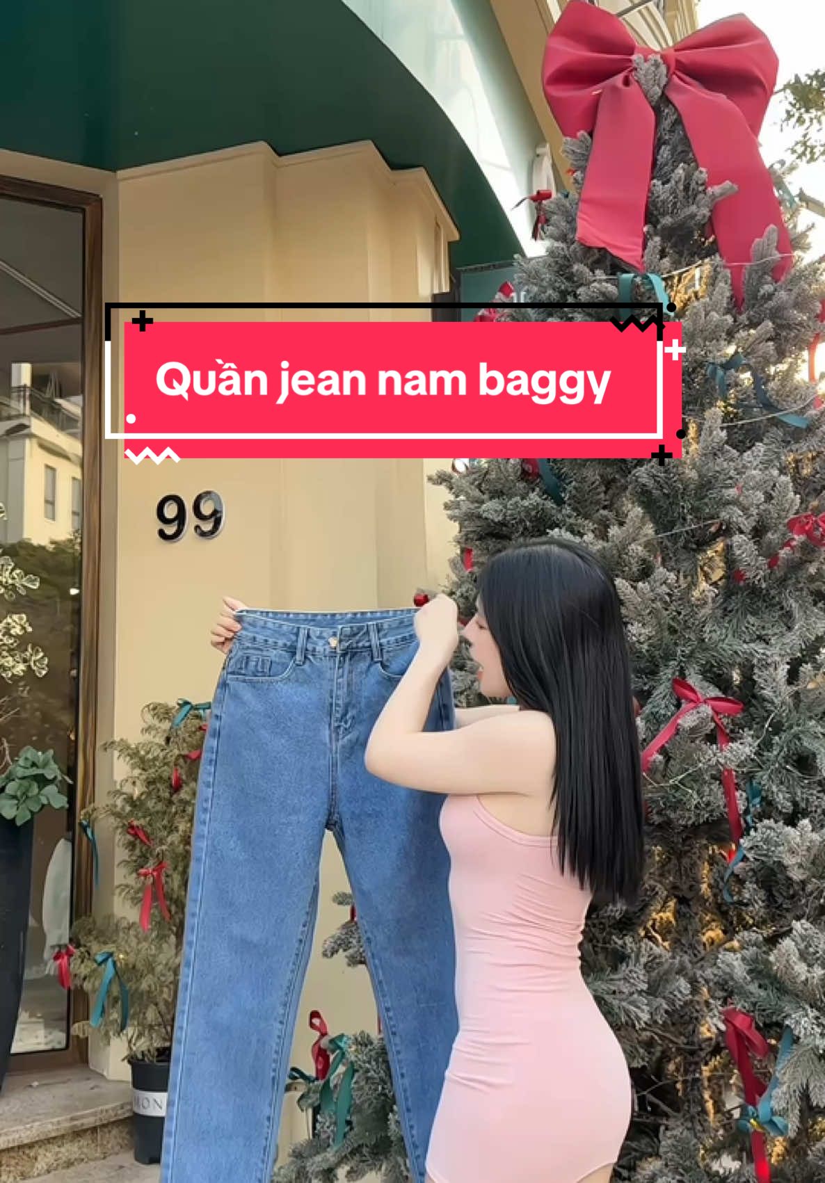 Quần jean nam baggy