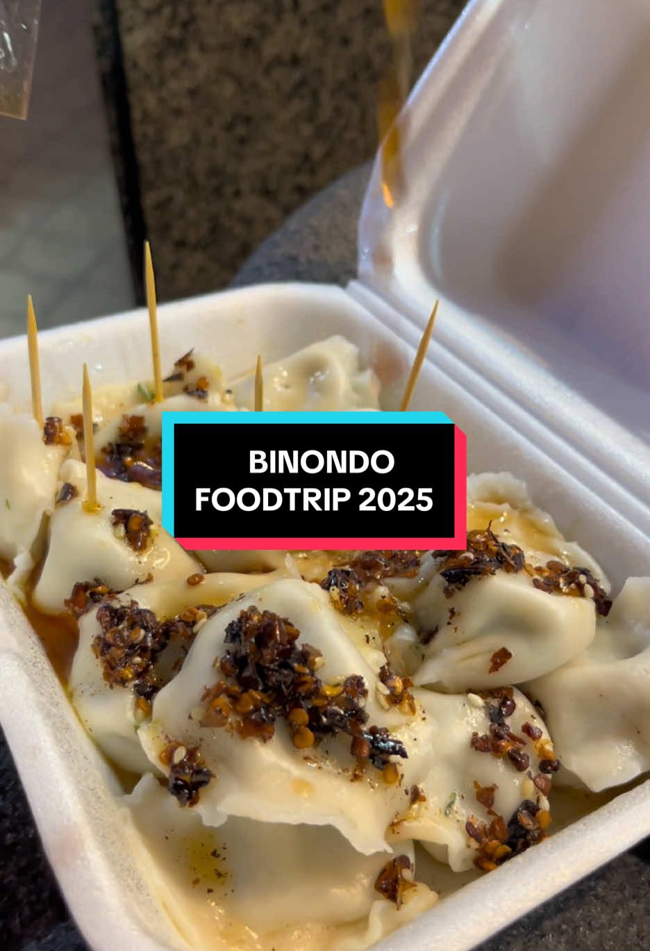 sponty binondo food trip 😋🍡🥟 #binondofoodcrawl #fyp #2025 