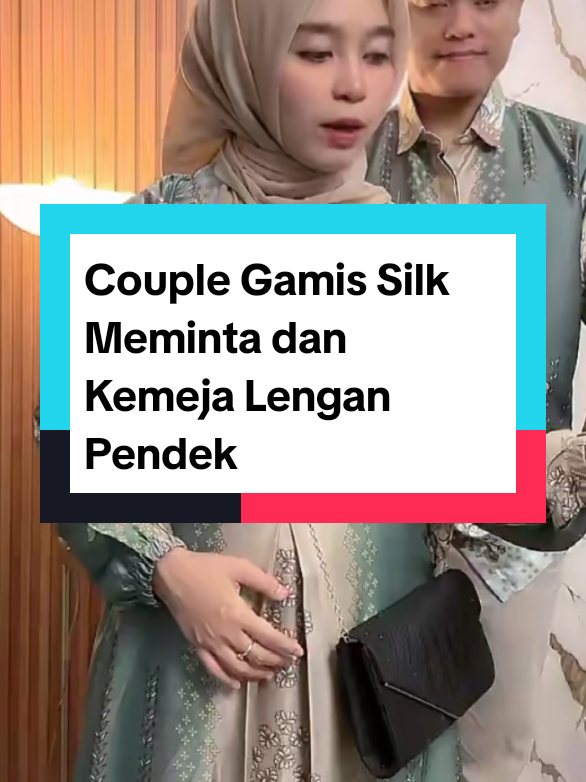 Couple Gamis Silk Meminta dan Kemeja silk lengan pendek motif bunga etnik silk premium #gamissilk #kemejasilk #couplesilk#couplelebaran #bajulebaran 