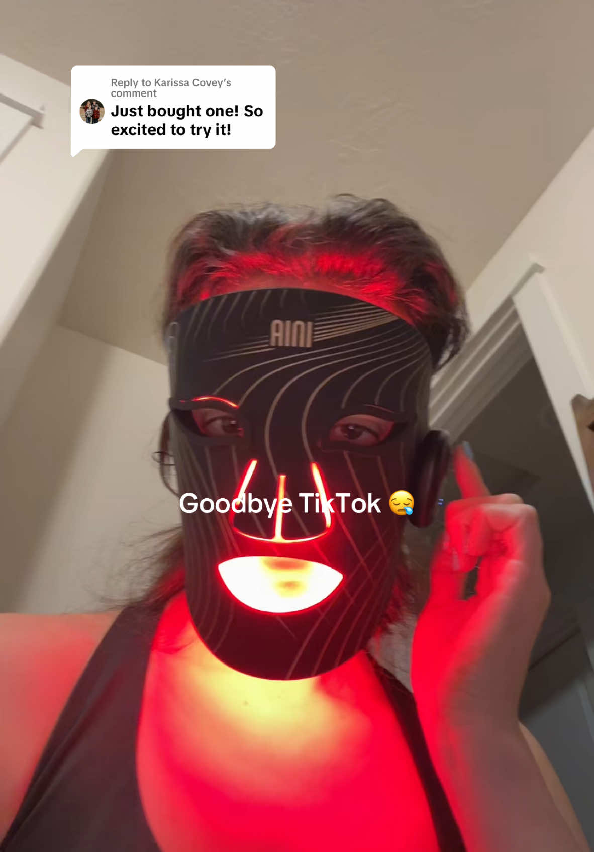 Replying to @Karissa Covey well at least I’ll have good skin 💡 #inia #redlighttherapy #redlightmask #skinscience 