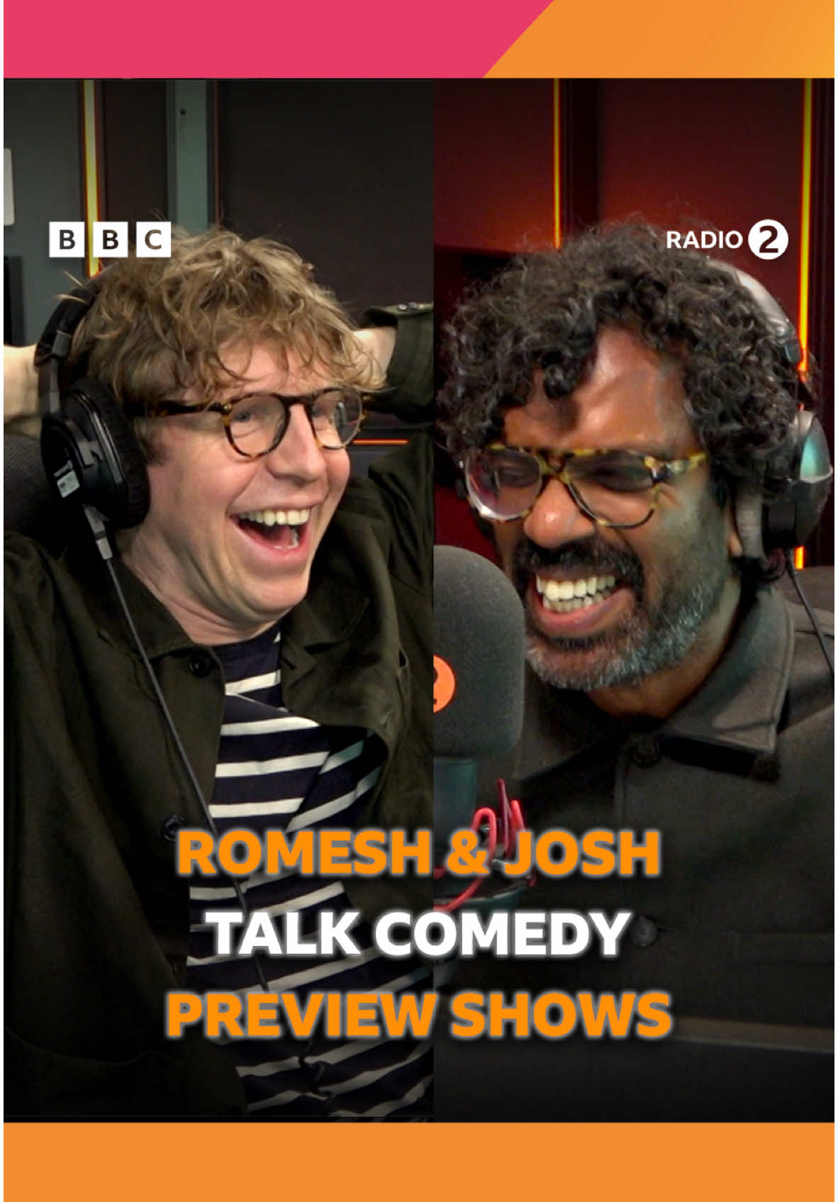 Yeah, but what’s the show really about? 😂😂 Listen to Josh and Romesh from Saturday on BBC Sounds 🧡 #joshwiddicombe #romeshranganathan #comedy #standupcomedy 