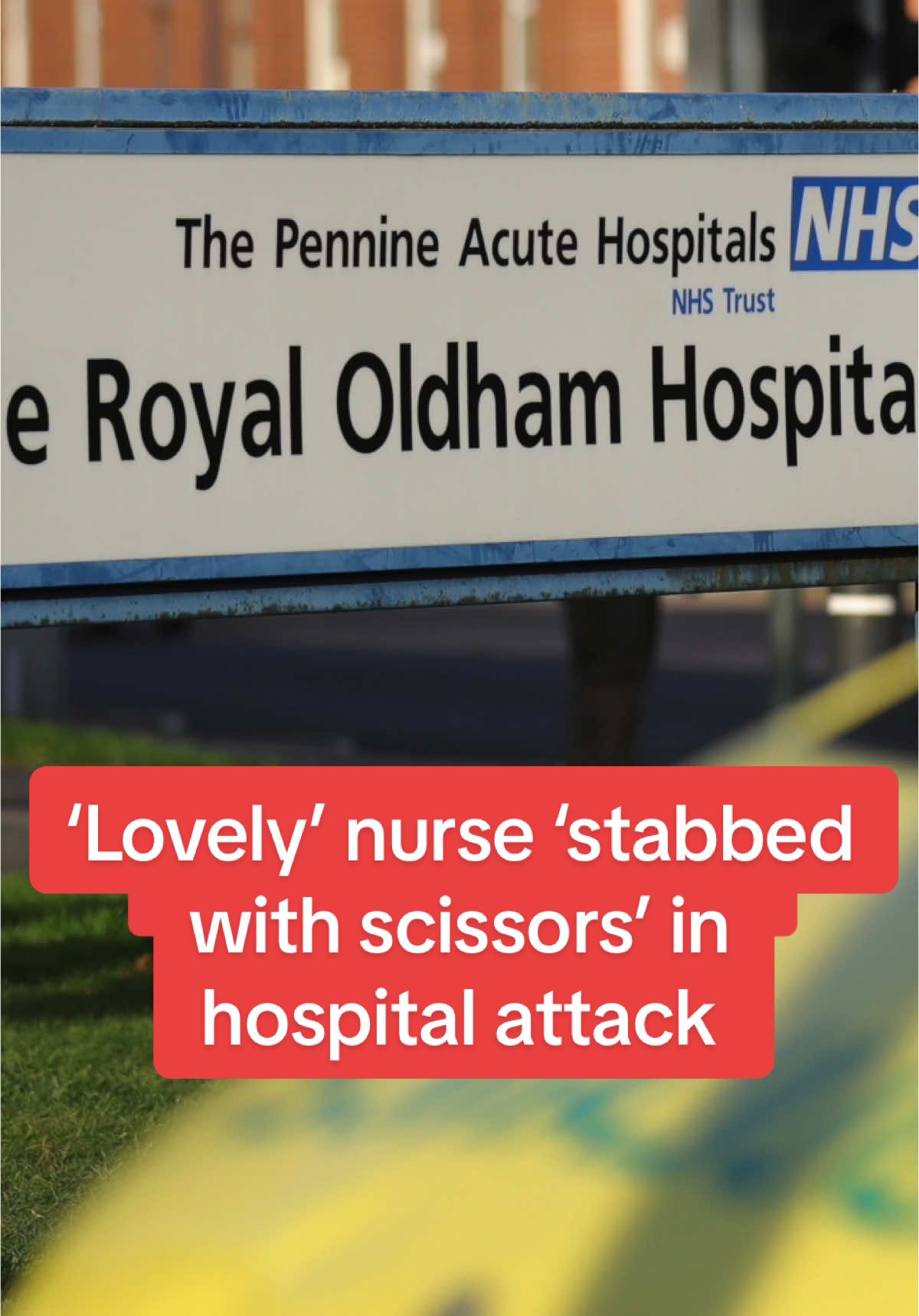 ‘Lovely’ nurse ‘stabbed with scissors’ in hospital attack #dailymirror #breakingnews #fyp 
