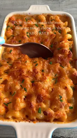 Air fryer mac n cheese recipe #EasyRecipe #airfryer #LearnOnTikTok #asmr 