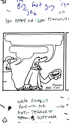 Guy with big feet job comic part 2 #artistsoftiktok #diyanimation #unordinarywebtoon #comic #flipbook #animation #comictok