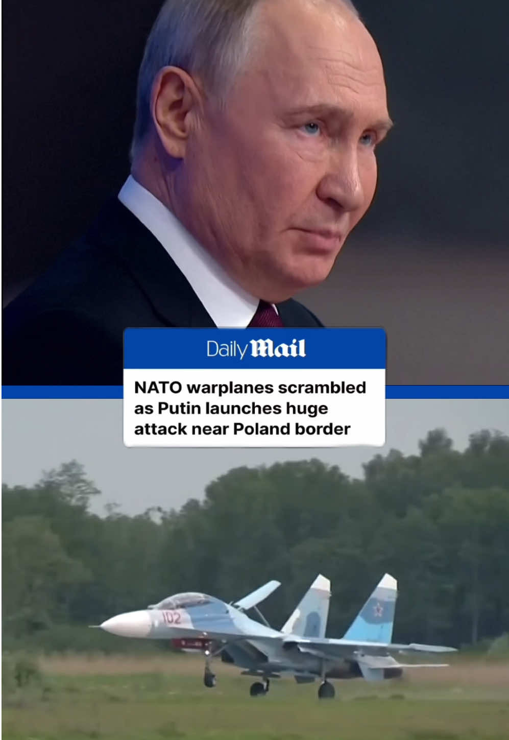 NATO scrambled its warplanes early today in response to a fierce Russian bombardment of Ukraine close to its border with Poland. The onslaught was seen as instant revenge for Tuesday's Ukrainian aerial strikes on Russia. Read more on DailyMail.com #russia #nato #europe #news 