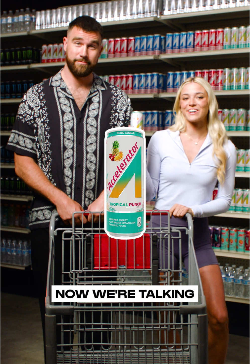 An energy drink worthy of being put in your cart 🤝 #UpgradeYourEnergy @Olivia Dunne @Travis Kelce 