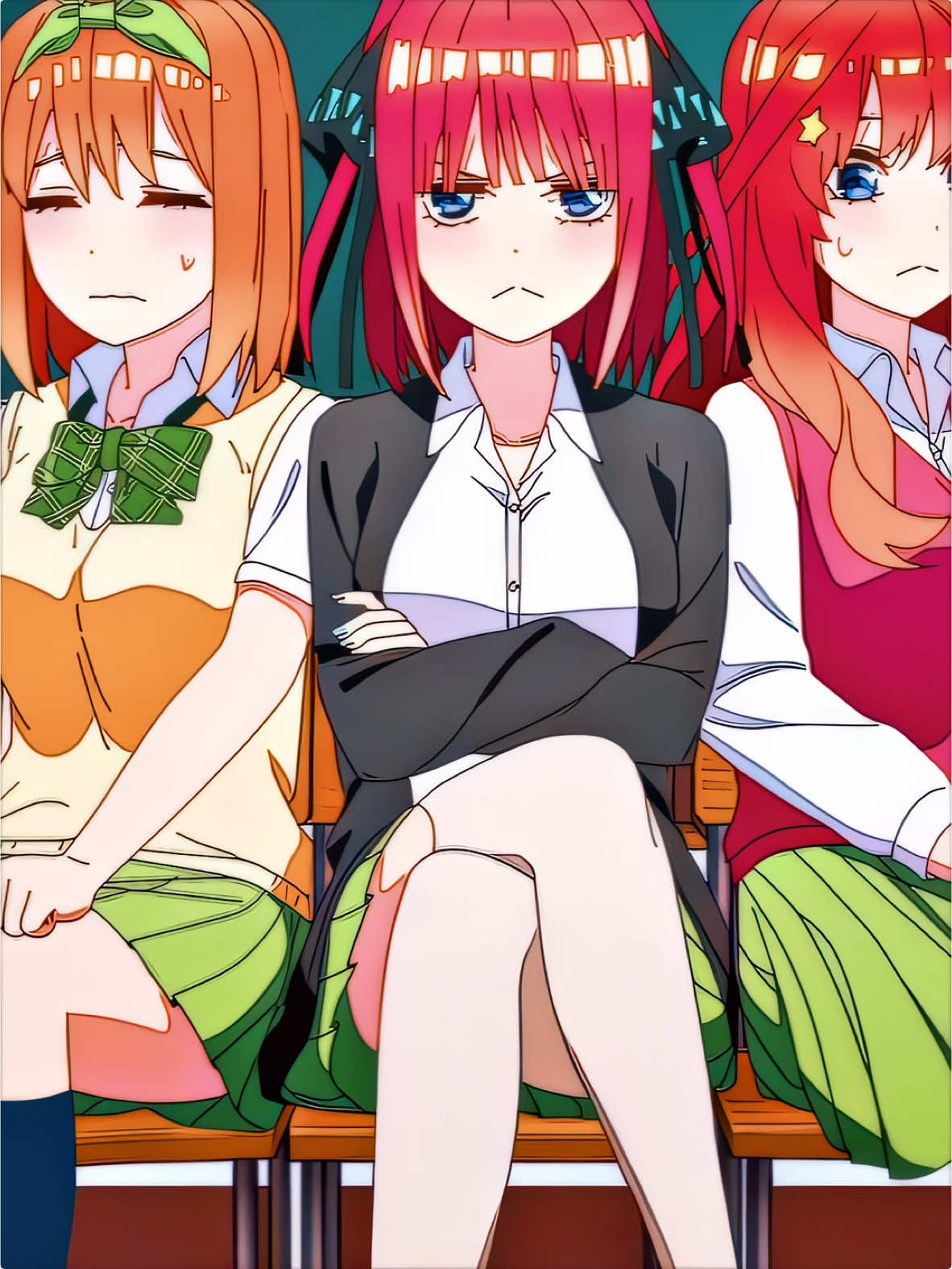 all five together #tqq #thequintessentialquintuplets #ninonakano #mikunakano #itsukinakano #yotsubanakano #ichikanakano #edit #animeedit 