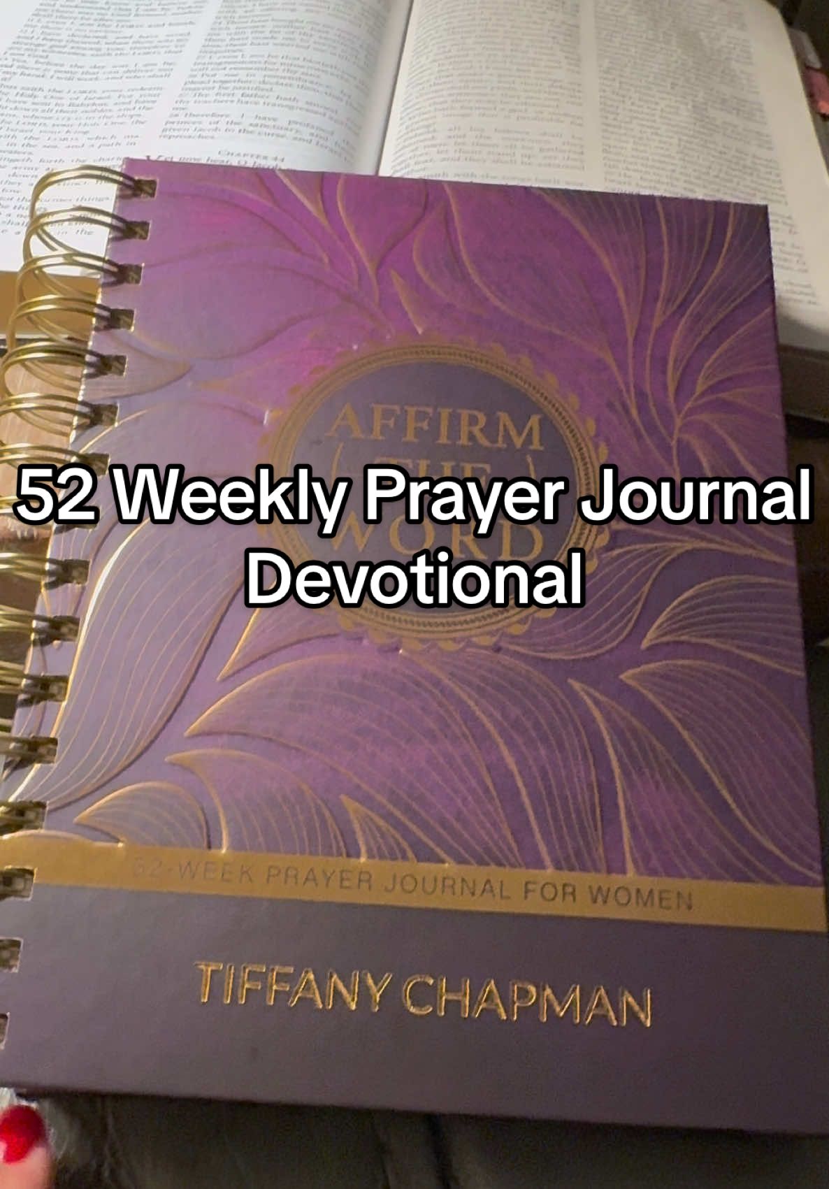 I love trying new #devotionals! So far I’m loving this weekly format because I also have other daily things I’m doing to grow in my relationship with God! This devotional is gorgeous! I love the binder so you can flip & easily wrote and did you peep that beautiful Gold Foil Customization with my name? 🤩 Don’t worry if you missed the new year. This is not dated and any day is a great day to meet with the Lord🫶🏻 #MomsofTikTok #faith #Love #peace #affirmtheword #affirm @Affirm The Word Literary 