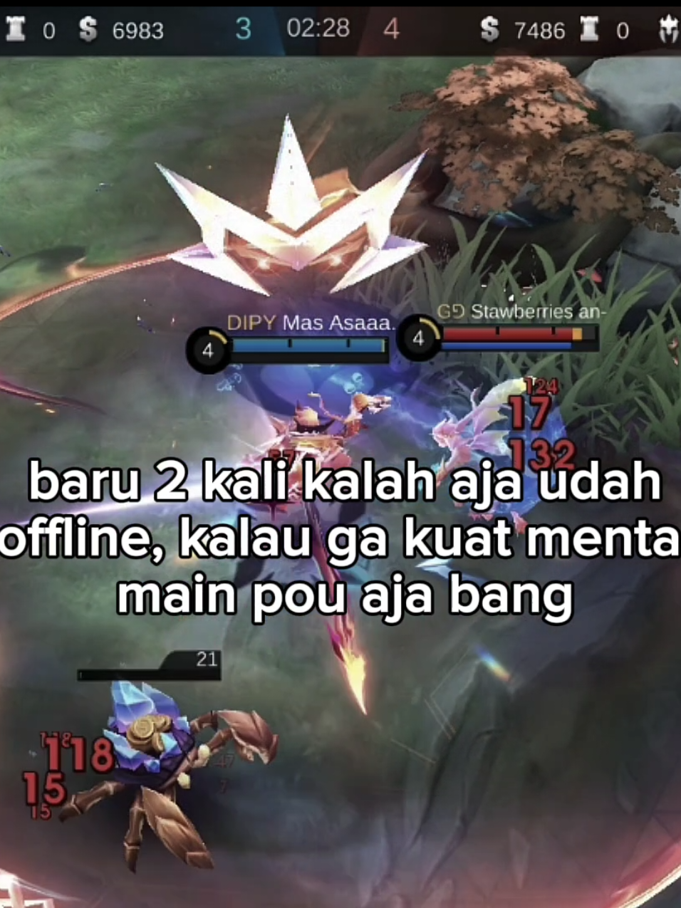 Ga kuat mental kah?#MLBB×HUNTERHUNTER #MobileLegendsBangBang #mlbbnewskin #quotesmlbb @MLBB Creator Base 