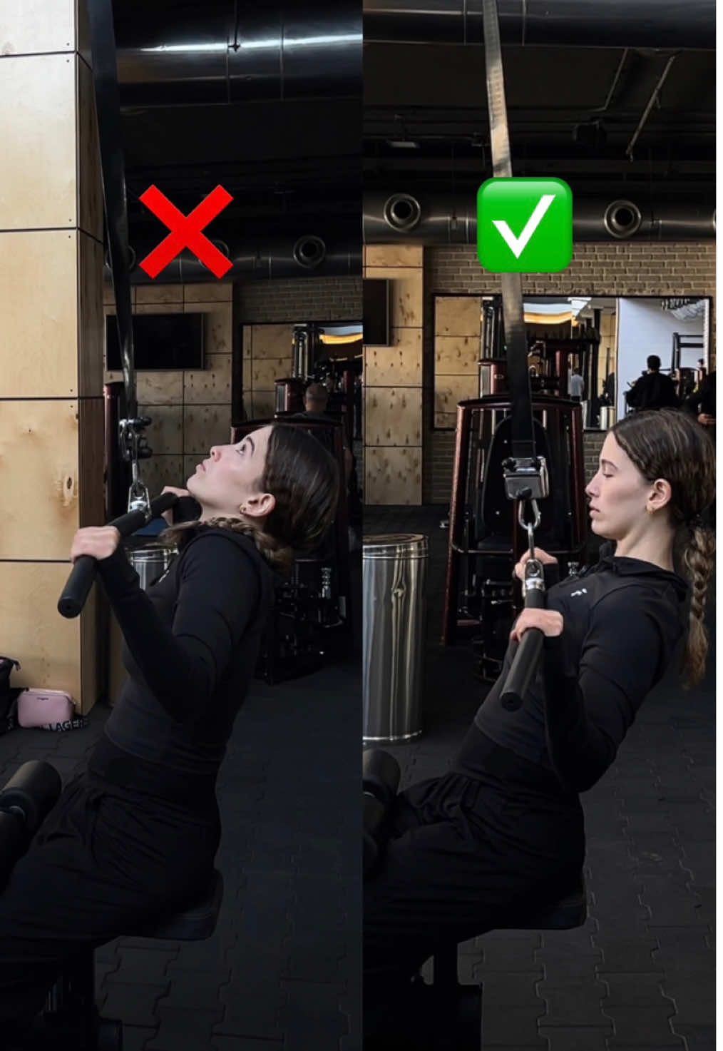 How to do proper lat pulldowns #gym #GymTok #backworkouts #gymworkouts #womenworkouts #latpulldowns #pullday #pullworkout #strengthtraining #weightlifting #weightloss #تمرينات_رياضية_منزلية  تمرينات ظهر #تمارين_رياضية #تمارين #تمارين_نسائية #تمارين_منزلية 