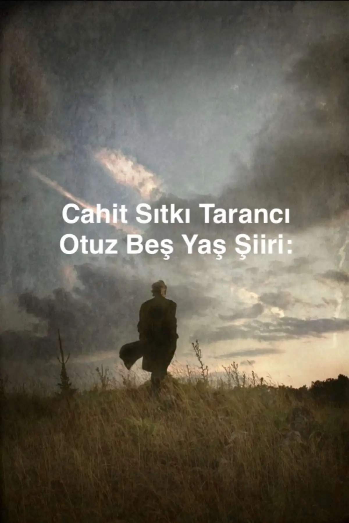 Cahit Sıtkı Tarancı | Otuz Beş Yaş . . . . . . #cahitsıtkıtarancı #cahitsıtkı #zamanlanasıldeğişiyorinsan #şiir #cahitsıtkıtarancışiirleri #cahitsıtkıtarancısözleri #siirmerkezi_