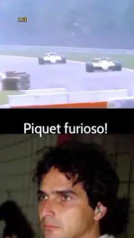 Piquet furioso! O brasileiro disputava a ponta quando foi tirado do GP da Alemanha de 1982 pelo reterdatário Elieseo Salazar! #formula1 #F1 #f1tiktok #alemanha #german #f1edit #fyp  #piquet #nelsonpiquet  #1982 #f1edit #formula1 #hockenheimring 