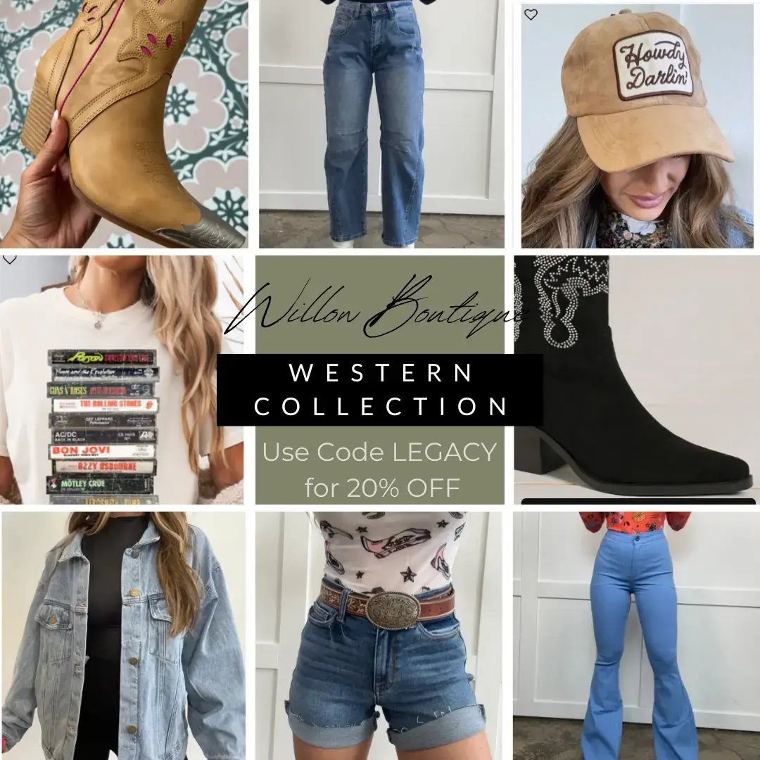 Willow Boutique just dropped their Western Collection TODAY.  A few items are in TikTok Shop,  but everything can be found at their 