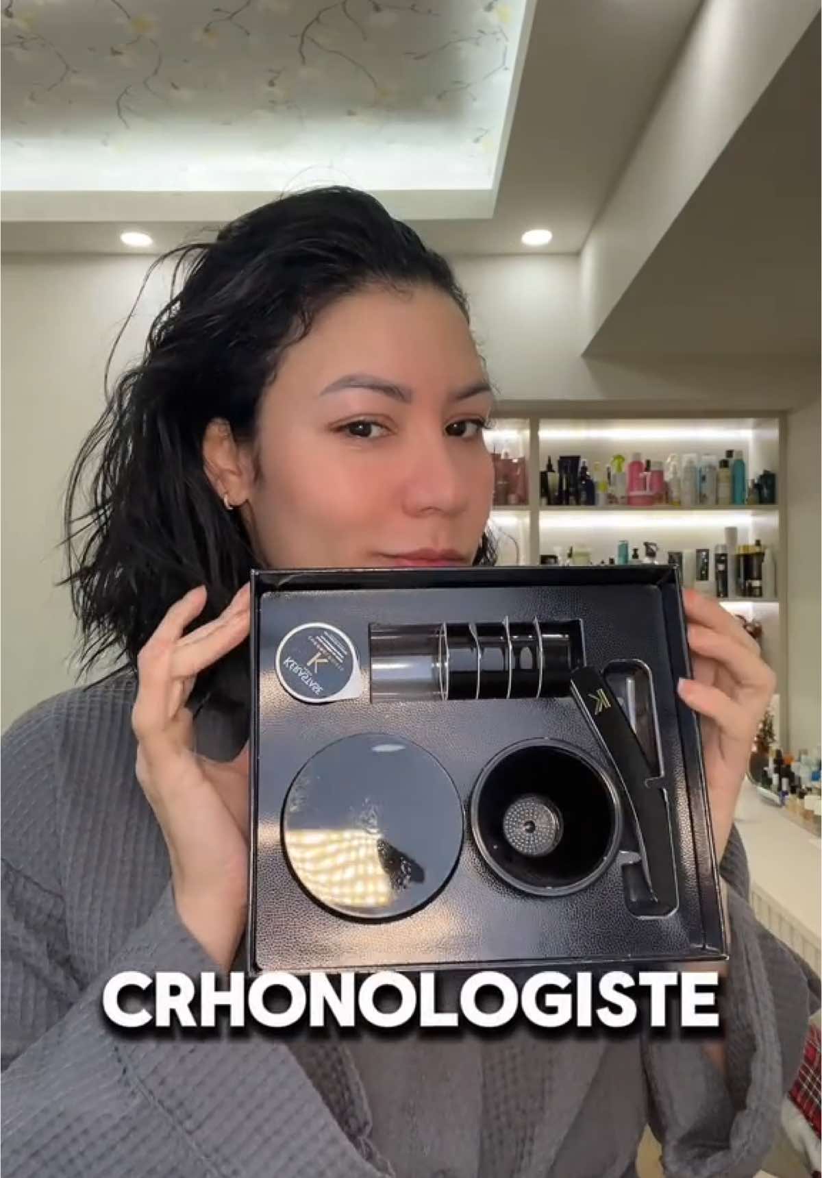 El ritual Crhonologiste de mis favoritos 😍 #chronologiste #kerastase #hair #cabellosaludable #haircut #hairtok 