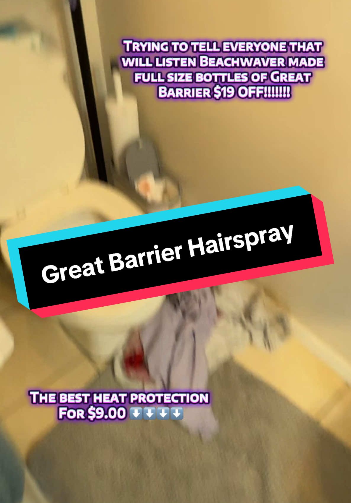 #hairtok #beachwaver #heatprotectant #hairspray 