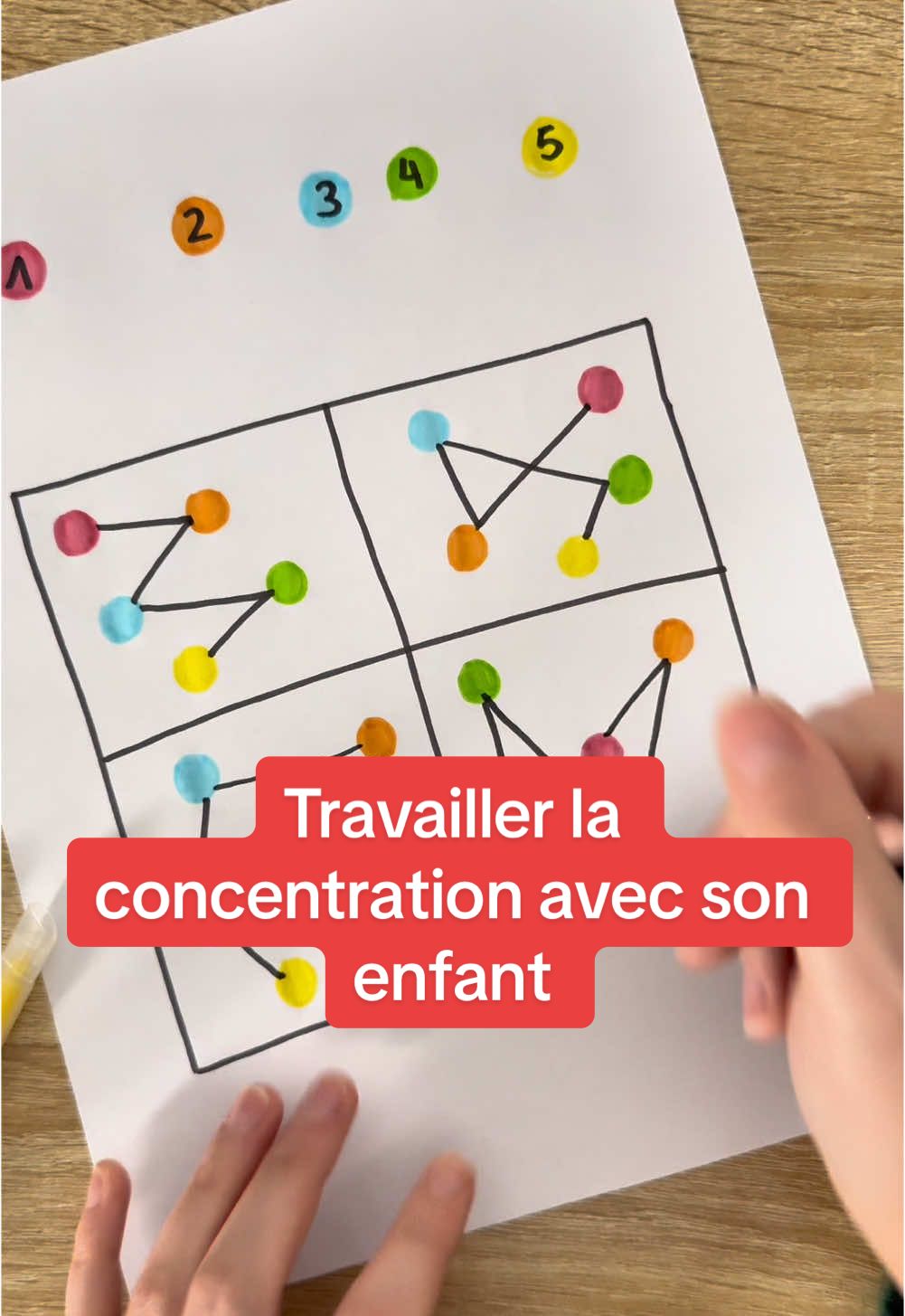 Travailler la concentration avec son enfant 🥰 ##enfant##activité##jeu##apprentissage##concentration##tdah