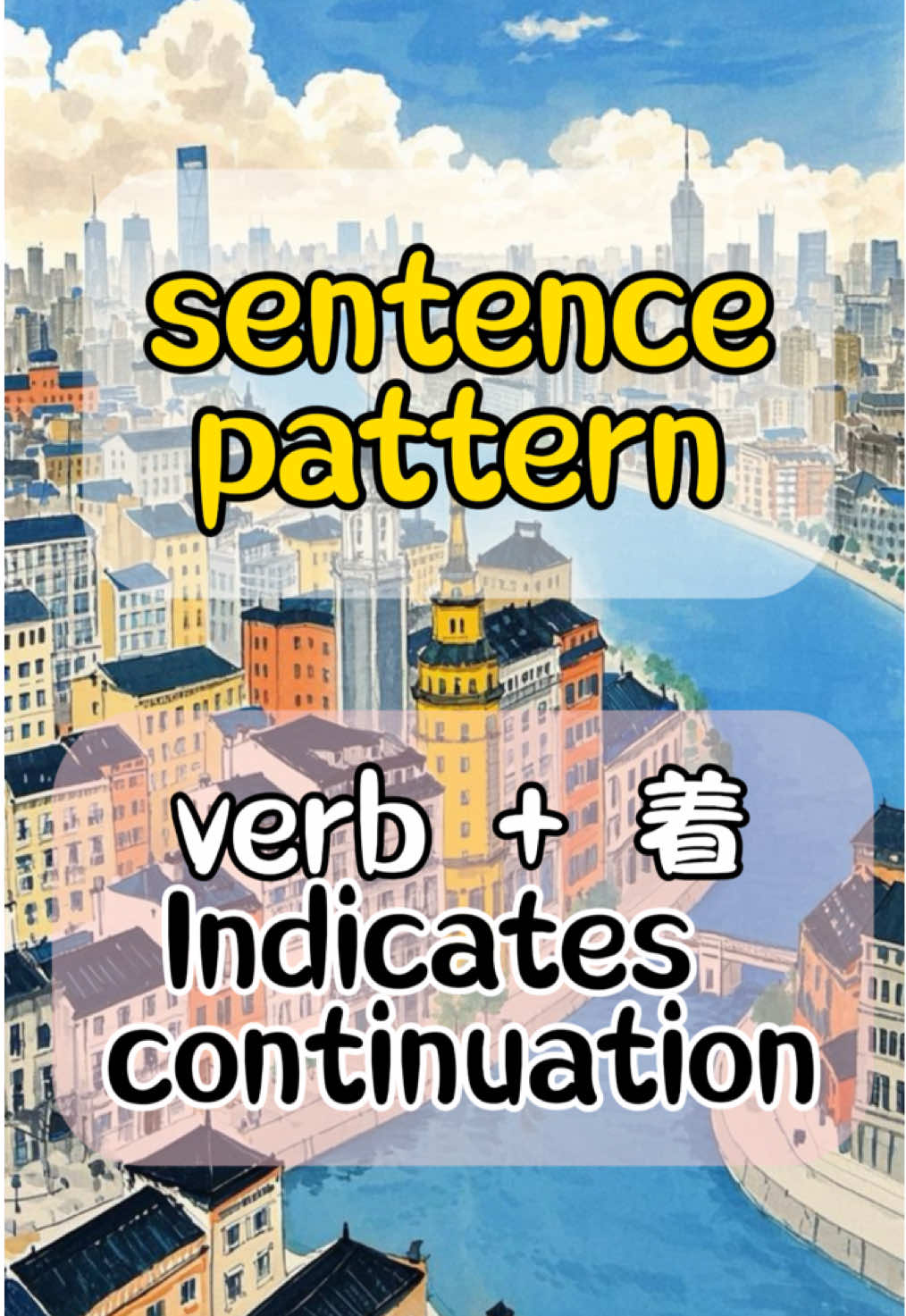 Verb + 着indicate continuation of certain state #creatorsearchinsights #chinesegrammar #chineseforbeginners #chineselearning #chineselearning #chineselanguage #chinesephrases #mandarin #studychinese 