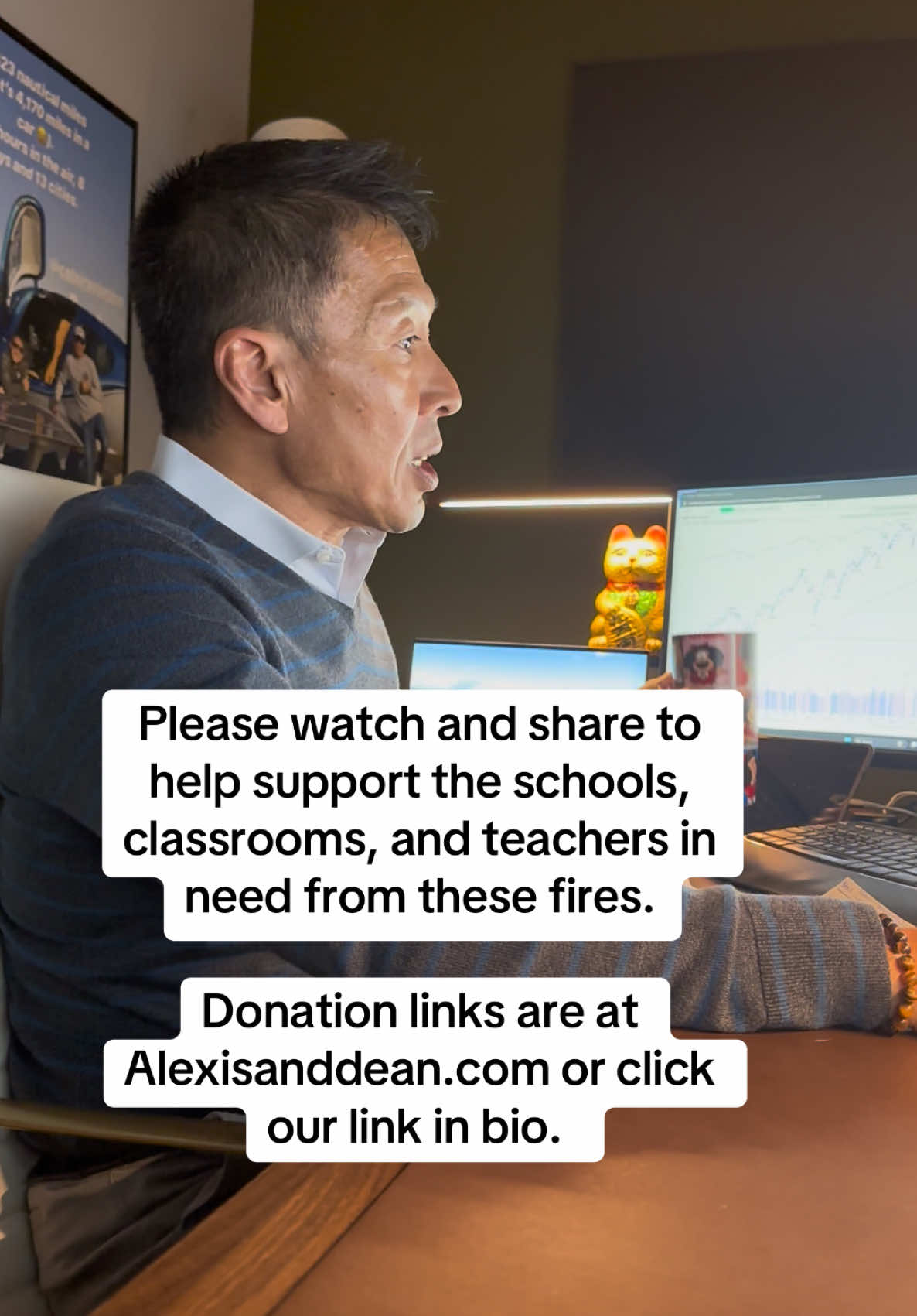 Please watch and share to help support the schools, classrooms, and teachers in need from these fires. Donation links are at Alexisanddean.com or click our link in bio.  #fire #losangelesfire #fireextinguisher #firefighter #naturaldisaster #community #school #teacher #teachersoftiktok #teachertok #education #firefightertiktok #disaster #charterschool #charterschools #school #wishlist #pasadenacalifornia #palisades #pacificpalisades #altadena 