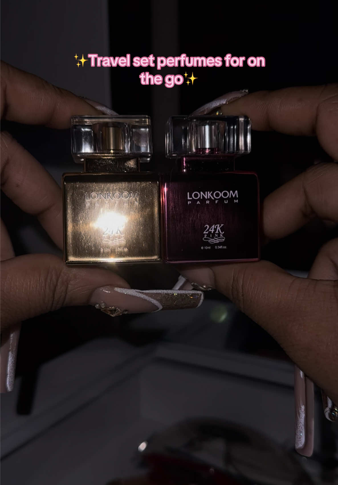 Replying to @Itsbigheadjr Keep these iny purse lol. 24k gold and 24k pure pink perfume 💕✨🤭 . . . #perfumetiktok #perfumetok #perfumereview #tiktokshopcreatorpicks #quadajahwhitley #perfumecollection #womenperfume 