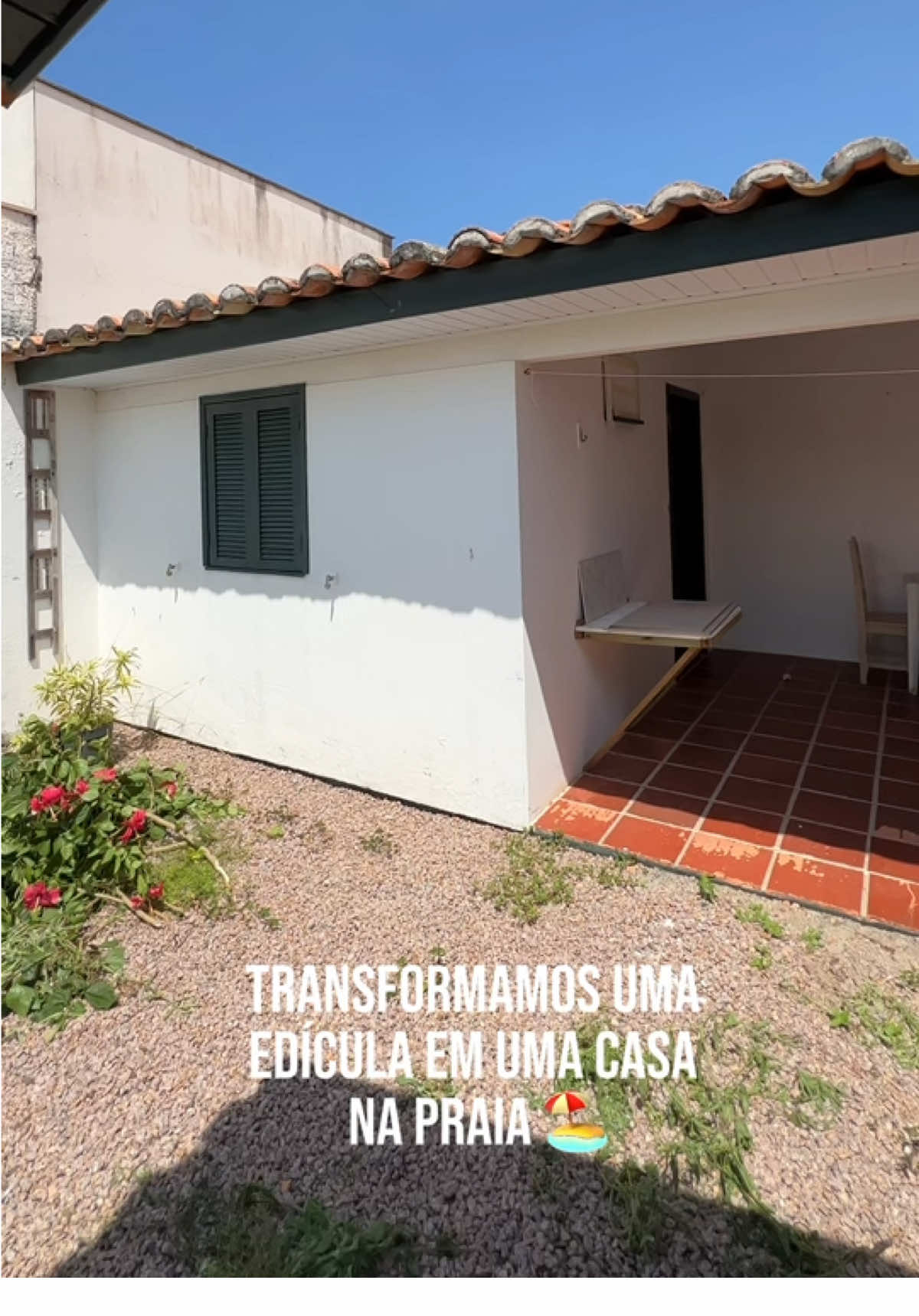 | Episódio 01 | Transformamos uma edícula véia podi em uma casa na praia 🤍✨ #obra #reforma #DIY #casa #praia #construcao 