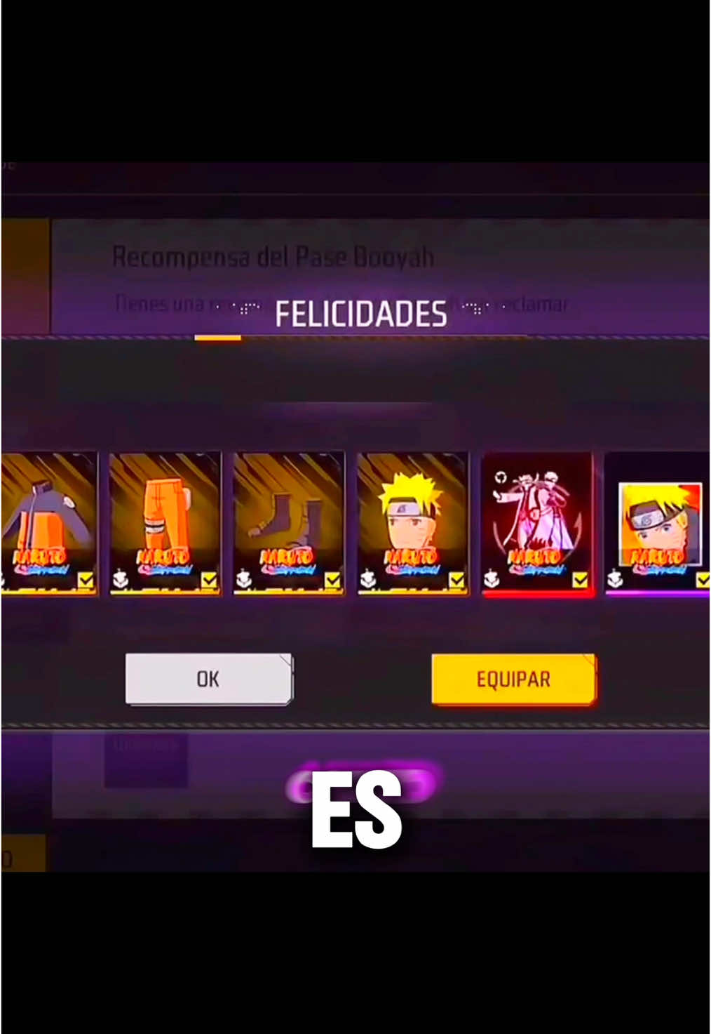 NEW FREE FIRE X ERROR NARUTO 🍥😱 #freefire #freefirelatam #freefirelatino #ff #parati 