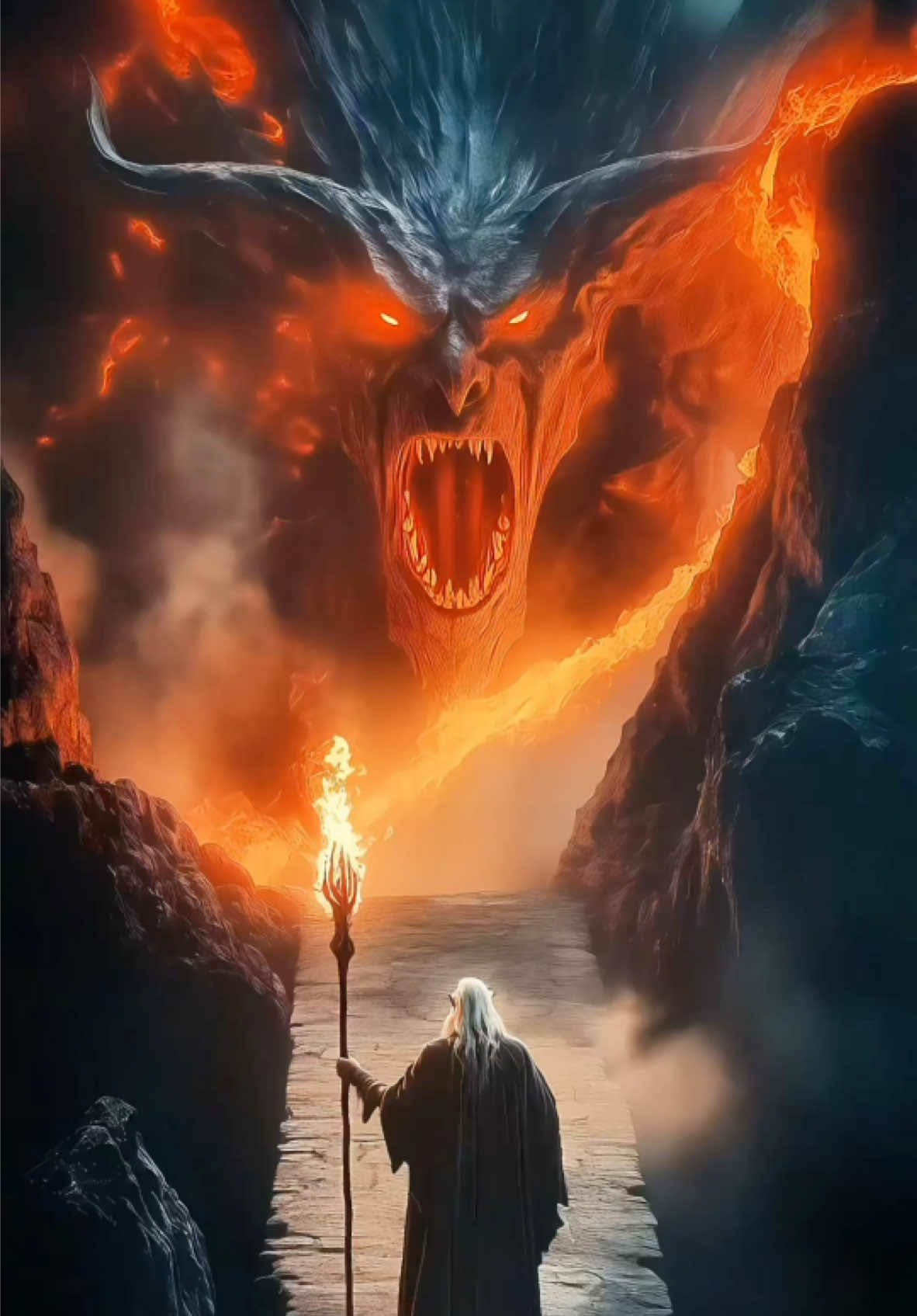 Gandalf Vs Balrog #livewallpaper #livewallpaper4k #wallpapers #ライブ壁紙 #живыеобои #astrophile #wallpaper #lordoftherings #gandalf #balrog 