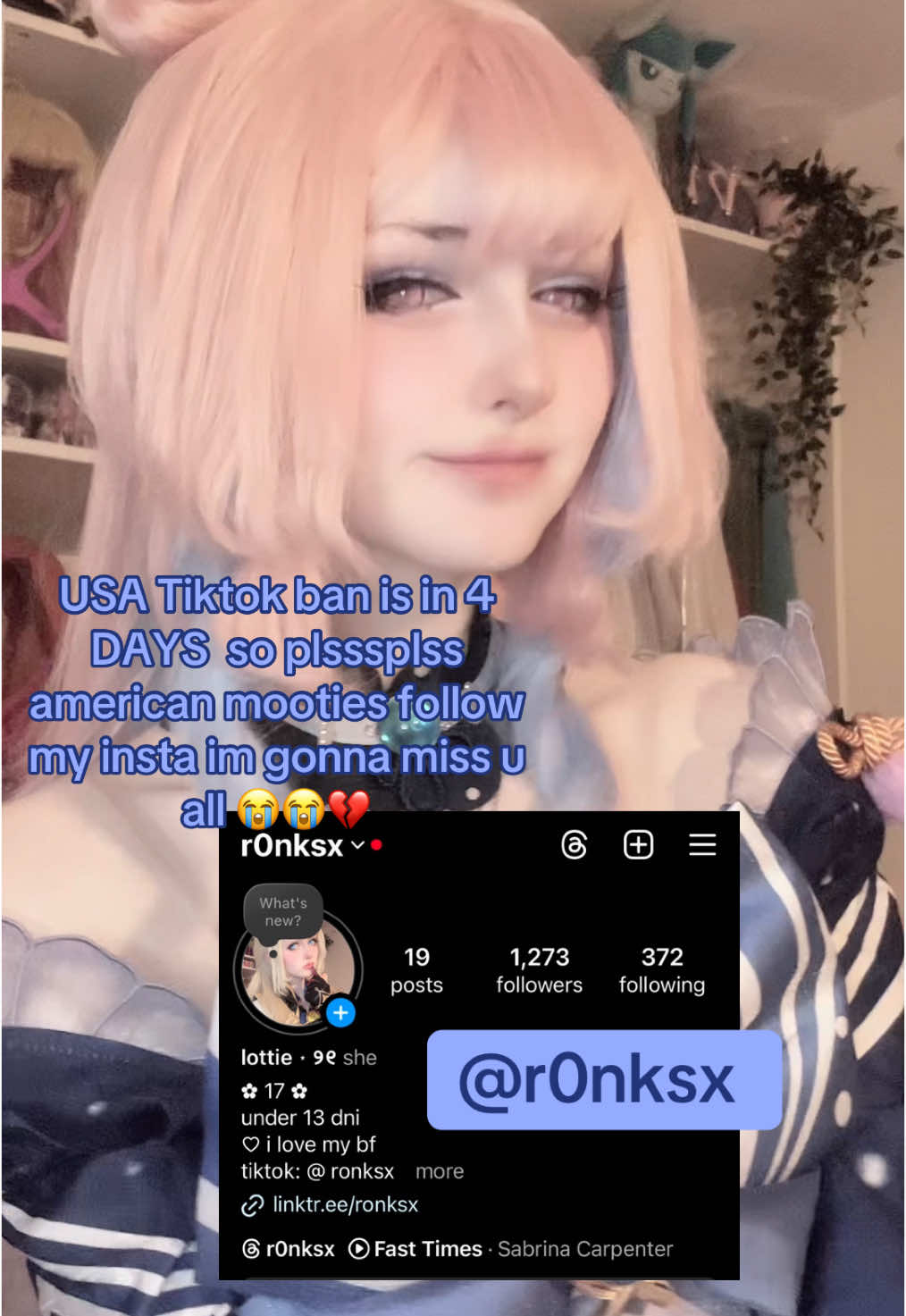 sorry im actually promoting my insta sm i swear thisll stop after the ban i just need to save as many of my mutuals / followers as i can😔 #GenshinImpact #genshin #hoyocreators #genshincosplay #genshinimpactcosplay #kokomi #kokomigenshin #kokomicosplay #kokomigenshinimpact #genshinkokomi  #sangonomiyakokomi #kokomisangonomiya 