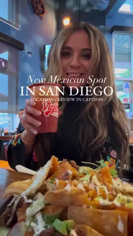 ✨ Follow for more things to do in San Diego 🇲🇽 El Viejon brings Mexican vibes with a disco twist and has some of the best birria chilaquiles around. 🌮 We had 🌮 ✨ Tacos de pescado y gobernador ✨ birria tacos ✨ esquites (corn) ✨ el viejon fries (these were loaded and so flavorful) ✨ Birria chilaquiles (12/10, you have to try these)  OTAY RANCH 📍1620 Millenia Ave 101, CV 91915 ⏰Mon-Sun 9am-9pm  CONVOY DISTRICT 📍4619 Convoy St SD 92111 ⏰Mon-Sun 9am-9pm #sandiegocalifornia #sandiegofood #sandiegofoodie #sandiegorestaurants #socalfoodie #foodporn #foodiegram #sandiegoca