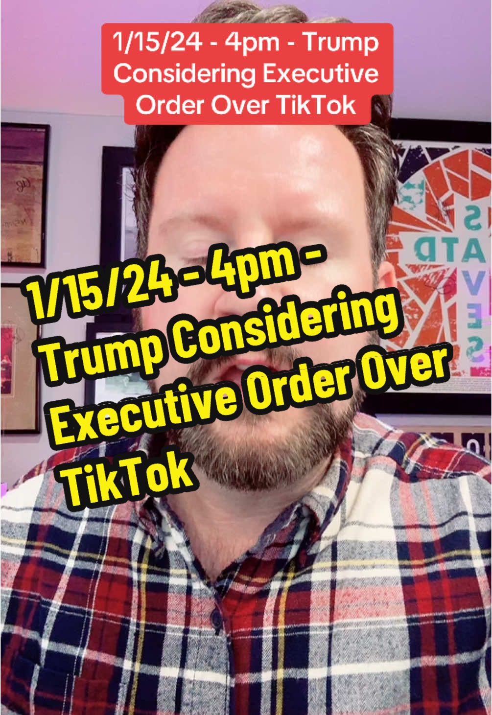 1/15/24 - 4pm - Trump Considering Executive Order Over TikTok #SaveTikTok #Trump #TikTokBan #scotus #potus #News #BreakingNews #Update