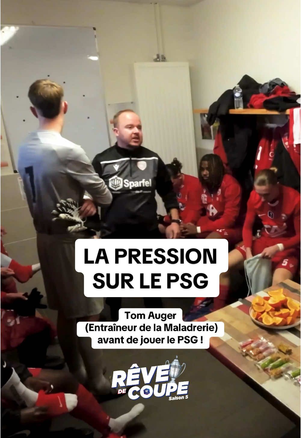 Retirer la pression des épaules de ses joueurs avant le match de leur vie. Les mots de Tom Auger avant d’affronter le PSG en 32e de finale de Gambardella 🏆🇫🇷 @tom #gambardella #football #revedecoupe #maladrerie #psg #parissaintgermain 