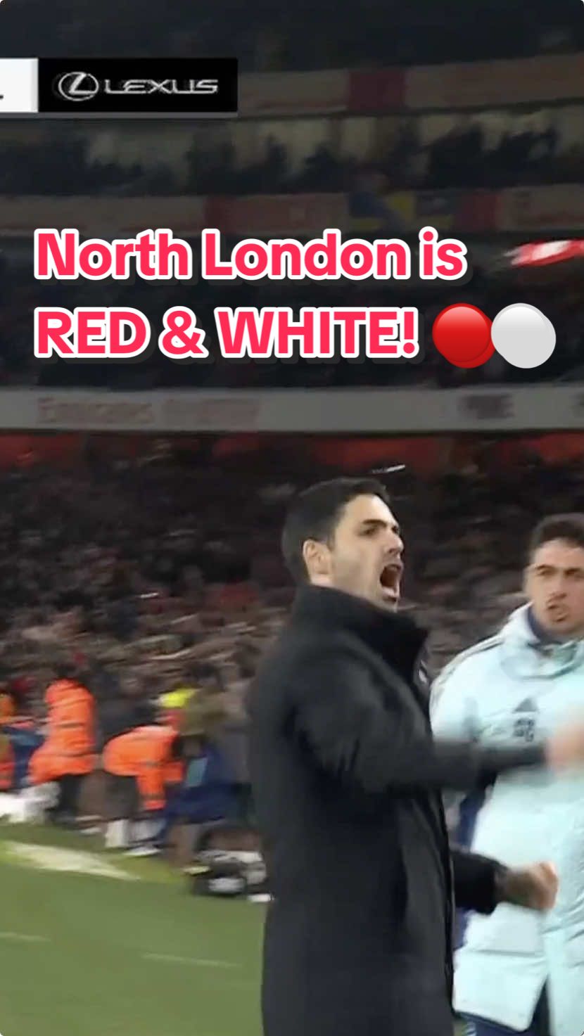 North London is red and white after a gritty Arsenal win over Spurs. #arsenal #PremierLeague #Soccer 