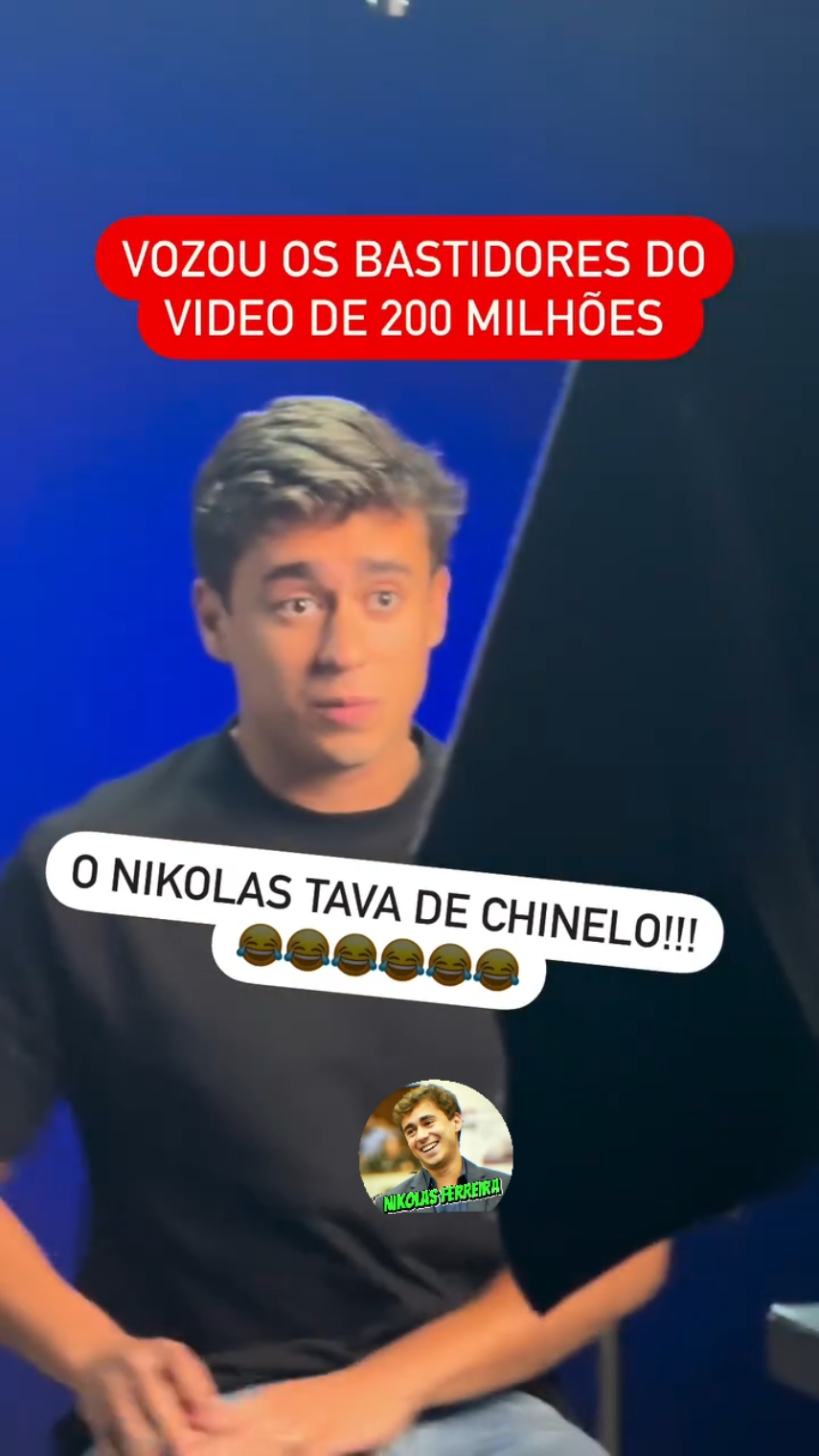 Vazou bastidores do vídeo com mais de 200 milhões de visualização! #nikolasferreira 