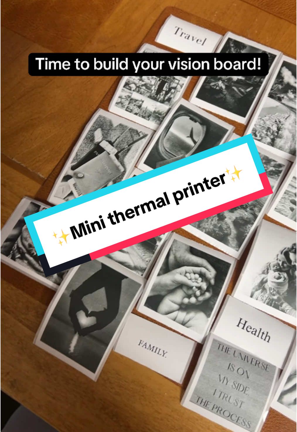 This portable mini thermal printer is perfect for creating notes, photos, and stickers without ink. Ideal for journaling, study notes, or gifting! #PortablePrinter #CreativeJournaling #StickerPrinter #InklessPrinter #DIYStationery 