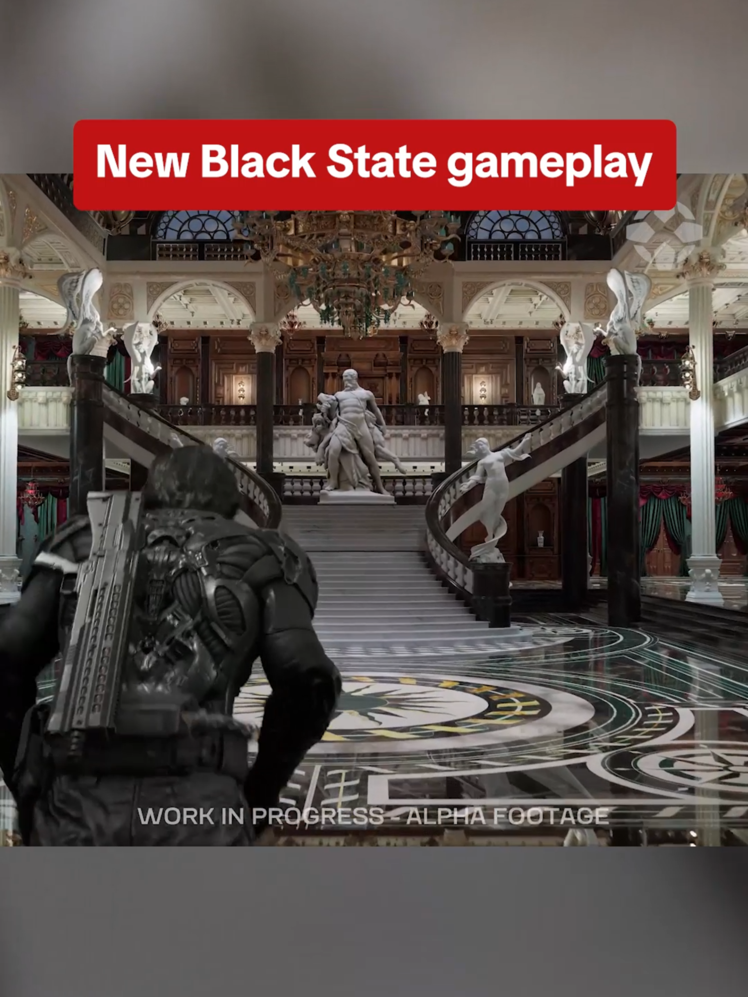 The floor in this level in Black State is so REFLECTIVE. Are you still excited about this game? #blackstate #ces #gameplay #alpha #footage #videogames #ign #gaming #trailer #clip #unrealengine #unrealengine5 #ces2025