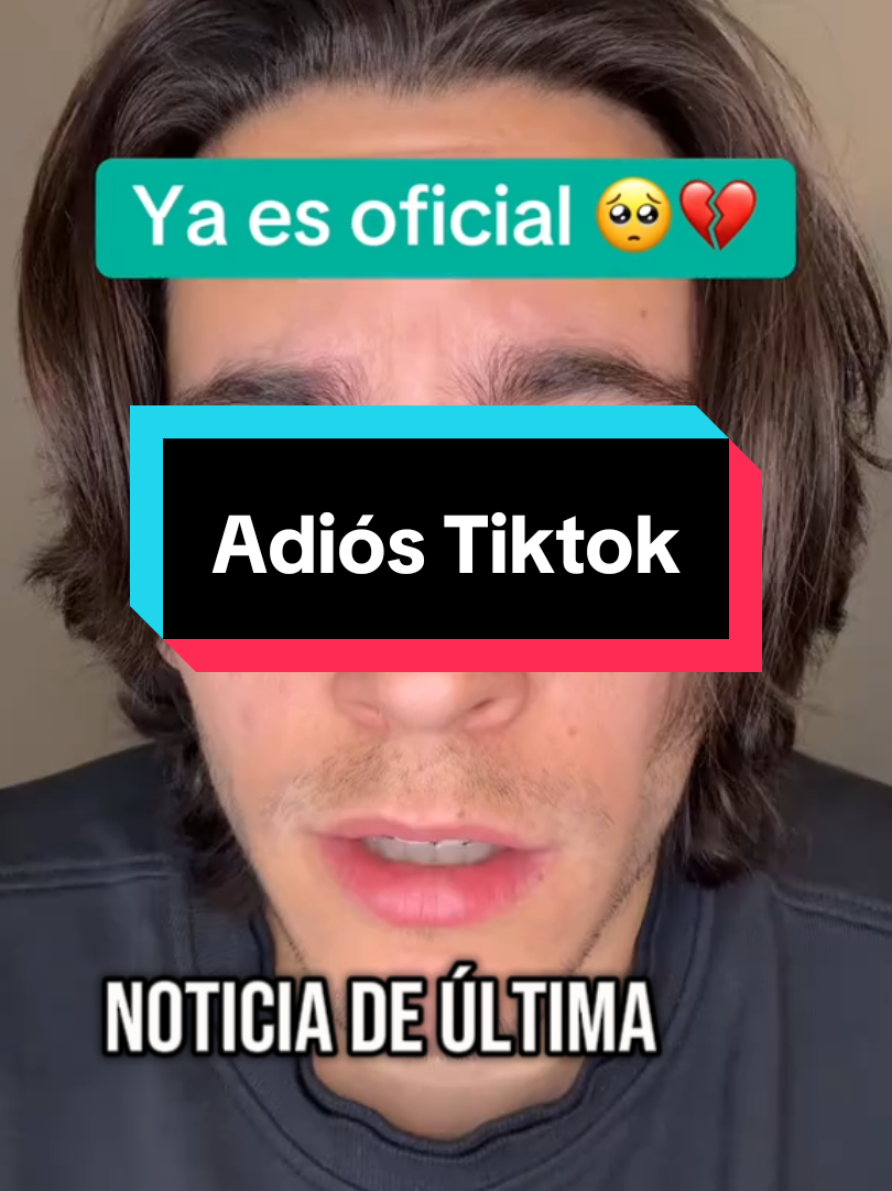 Tiktok confirma que se termina en los Estados Unidos apartir del 19 de enero, 2025. credito: Carlos Eduardo Espina #tiktokban #news #urgent #fyp 