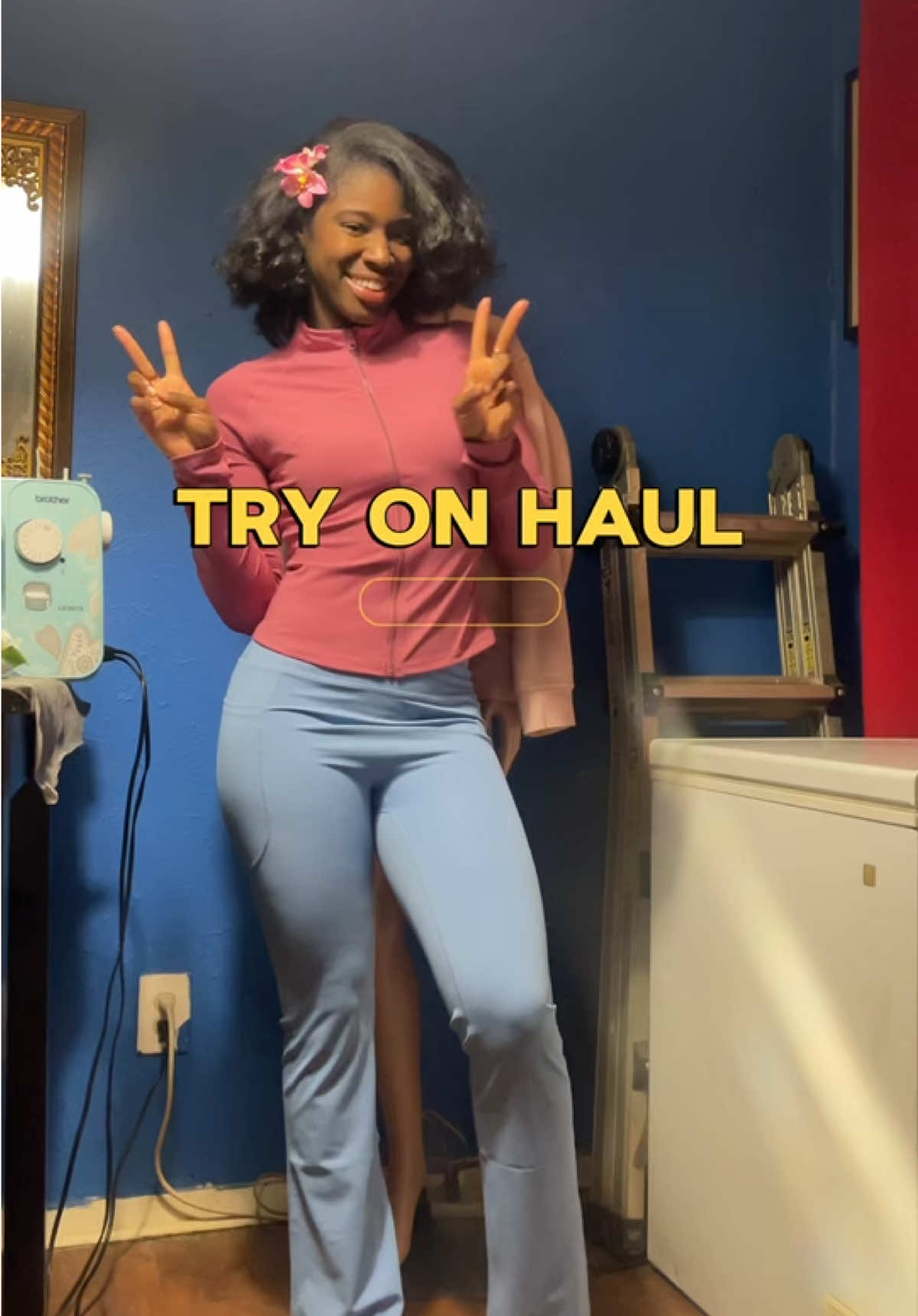 Try on haul workout clothes🤌🏾 Discount code: COPYLEAF06YG Link in bio  #tryonhaul #amazonfinds #workoutleggings #copyleaf #bbljacket 