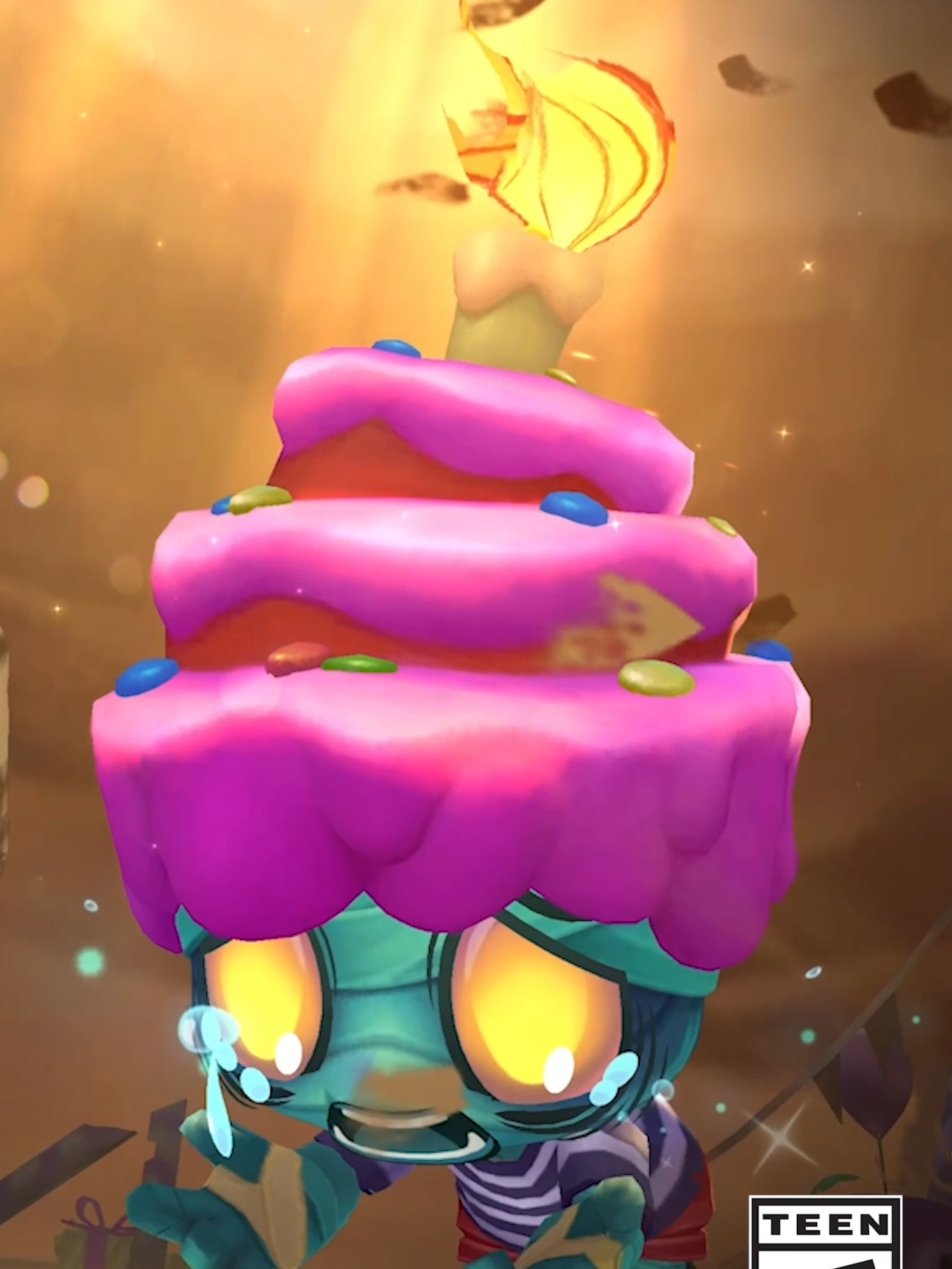 Chibi Surprise Party Amumu's only wish is to find some friends in the Convergence! 🎂 We hope he finds some--from a distance--on PBE during Patch TFT13.5 and beyond. #tft #teamfighttactics #amumu