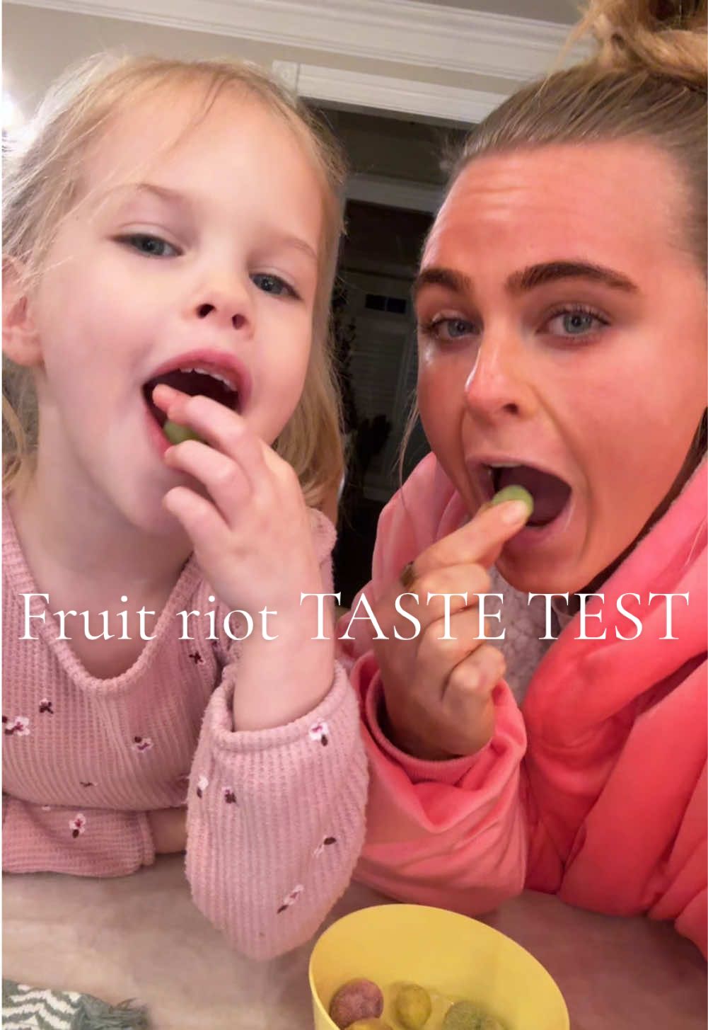 No one more honest than a kid. Lil’ Sugie’s honest rating 10/10. Big Sugie agrees. Well done @Fruit Riot . You’ve got us HOOKED 🫡 #tastetest #healthydessert #healthysnack #sour #fruitriot 