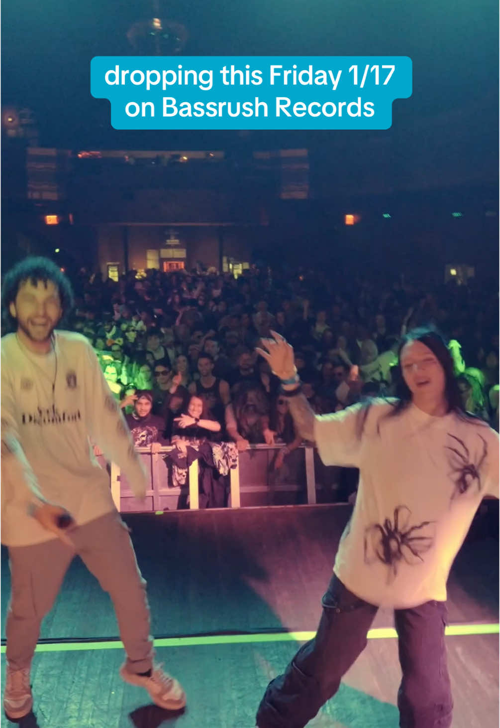 Babe wake up ur fav duo is back👀☕️🕸️ CAPOZ WEB drops this Friday on @BASSRUSH 💥  This one has been so fun to play live! You guys have been going crazy over it😵‍💫  Tell your friends🫶🏼 @SHARLITZ WEB  #dubsteptiktok #edmtiktok #bassmusic #wubs #dubstep #rave 
