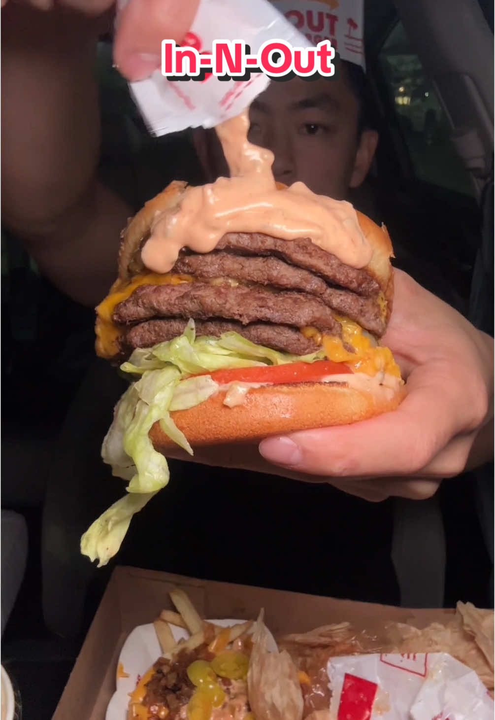 Last In-N-Out Mukbang before TikTok gets banned 🍔 #food #Foodie #foodreview #innout #burger #fries #mukbang #asmr #tastetest #fastfood #fyp #eating